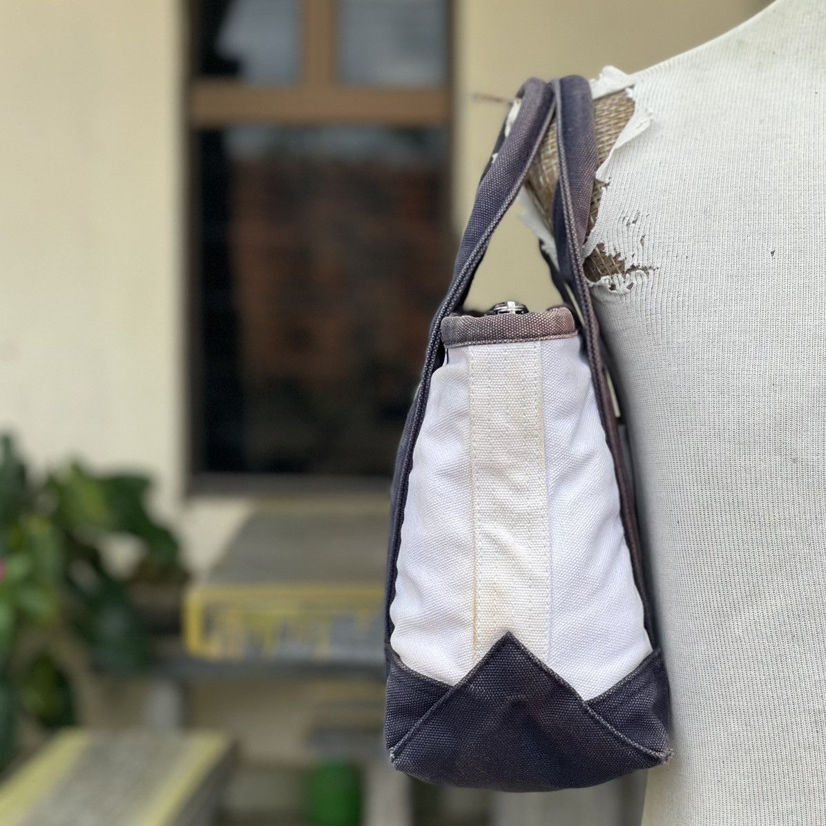 Canvas × Polo Ralph Lauren Polo Ralph Lauren Small Tote Bag Size ONE SIZE - 5 Thumbnail