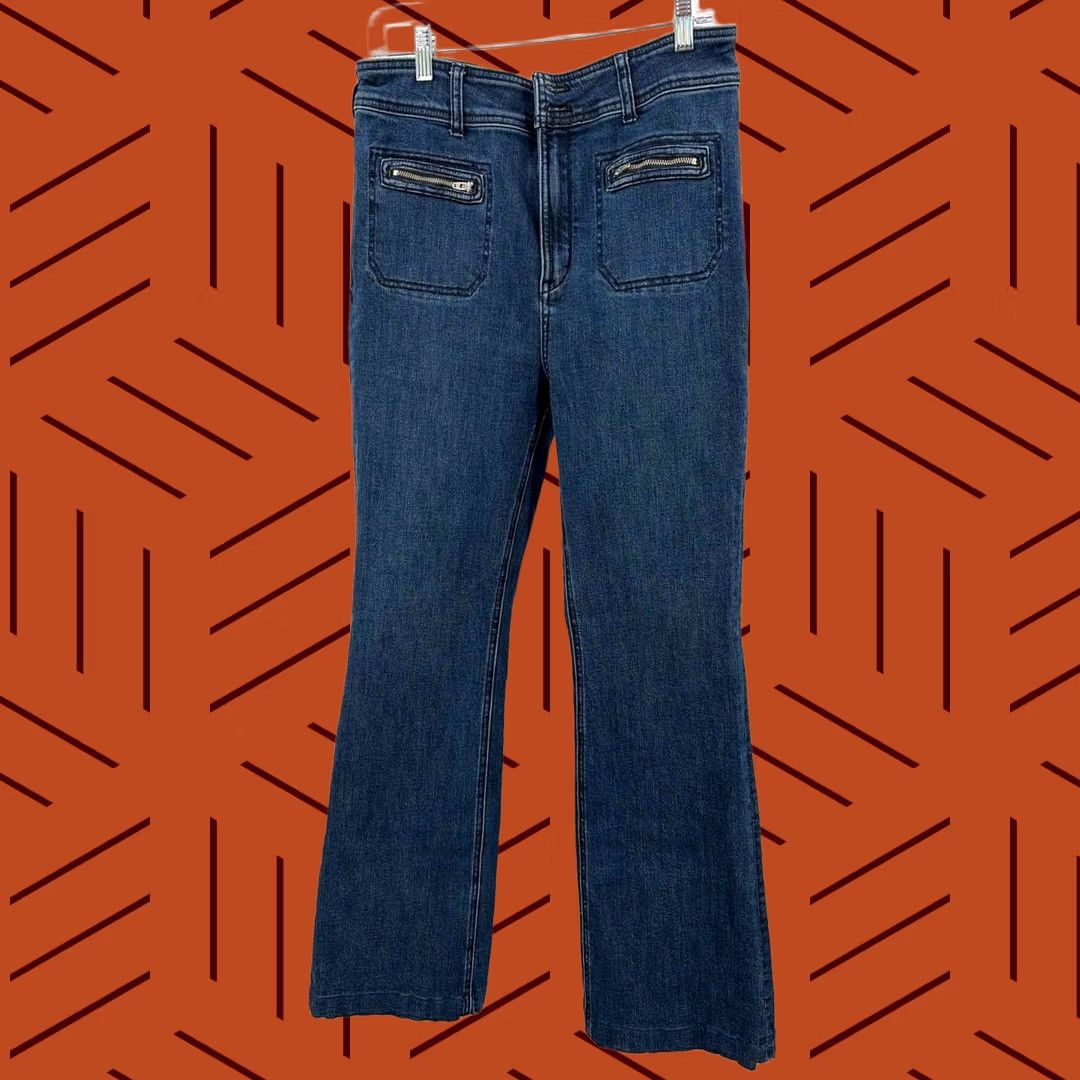 Vintage Pilcro Jeans Size 32 Blue Pre-Owned Size 24" / US 00 / IT 34 - 1 Thumbnail