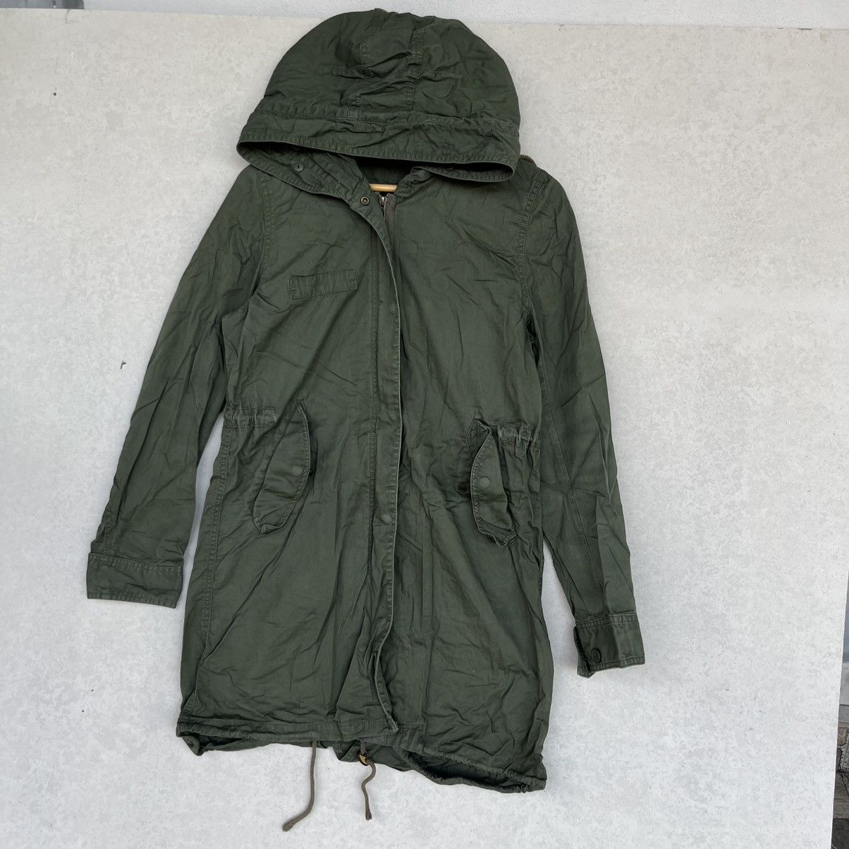 Other Vintage Natural Beauty Basic Green Colour Hooded Jacket L Size US L / EU 52-54 / 3 - 2 Thumbnail