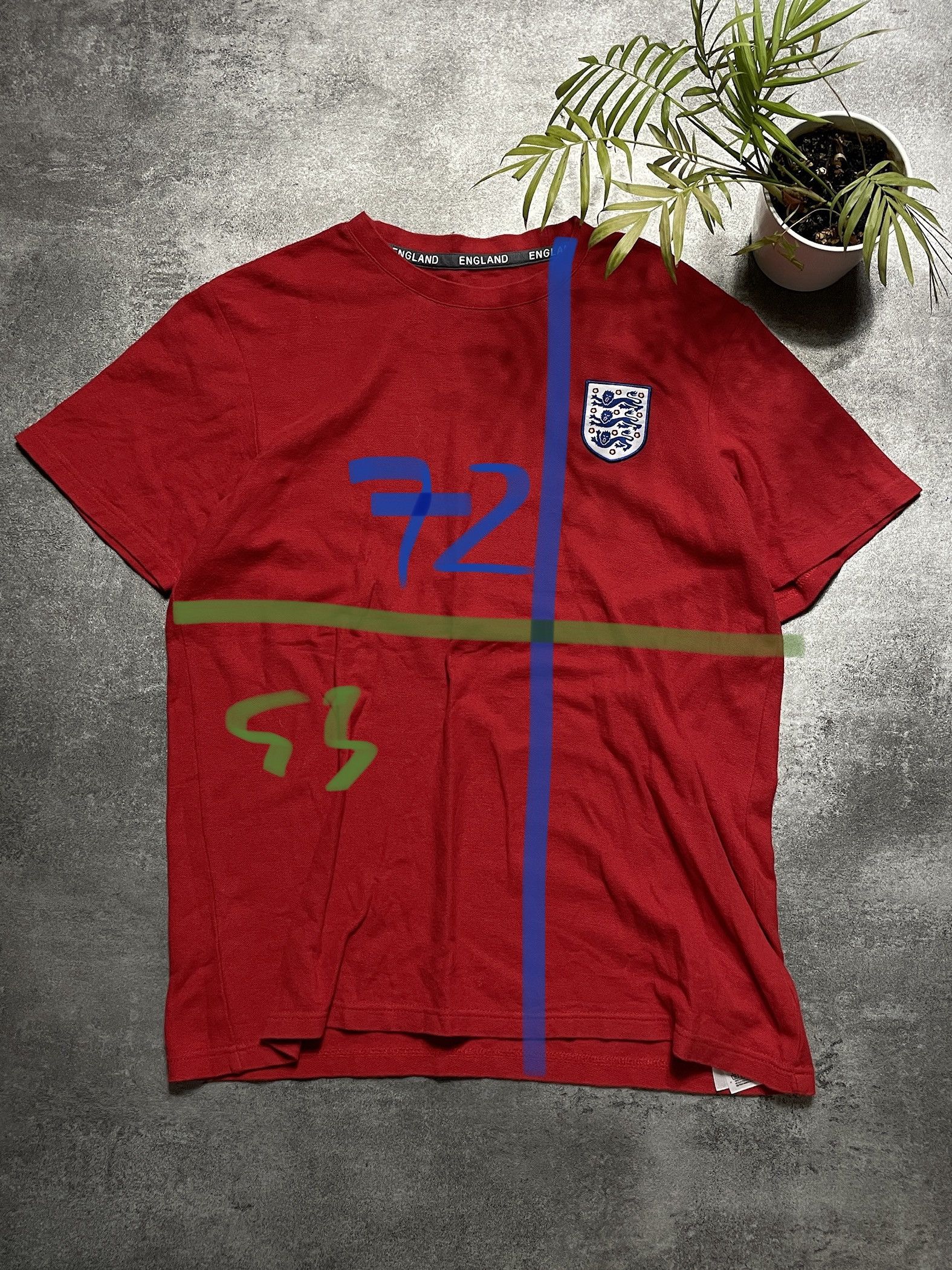 F.C. Real Bristol × New England Outerwear × Vintage Three Lions England Football T-Shirt Streetwear Size US L / EU 52-54 / 3 - 9 Thumbnail