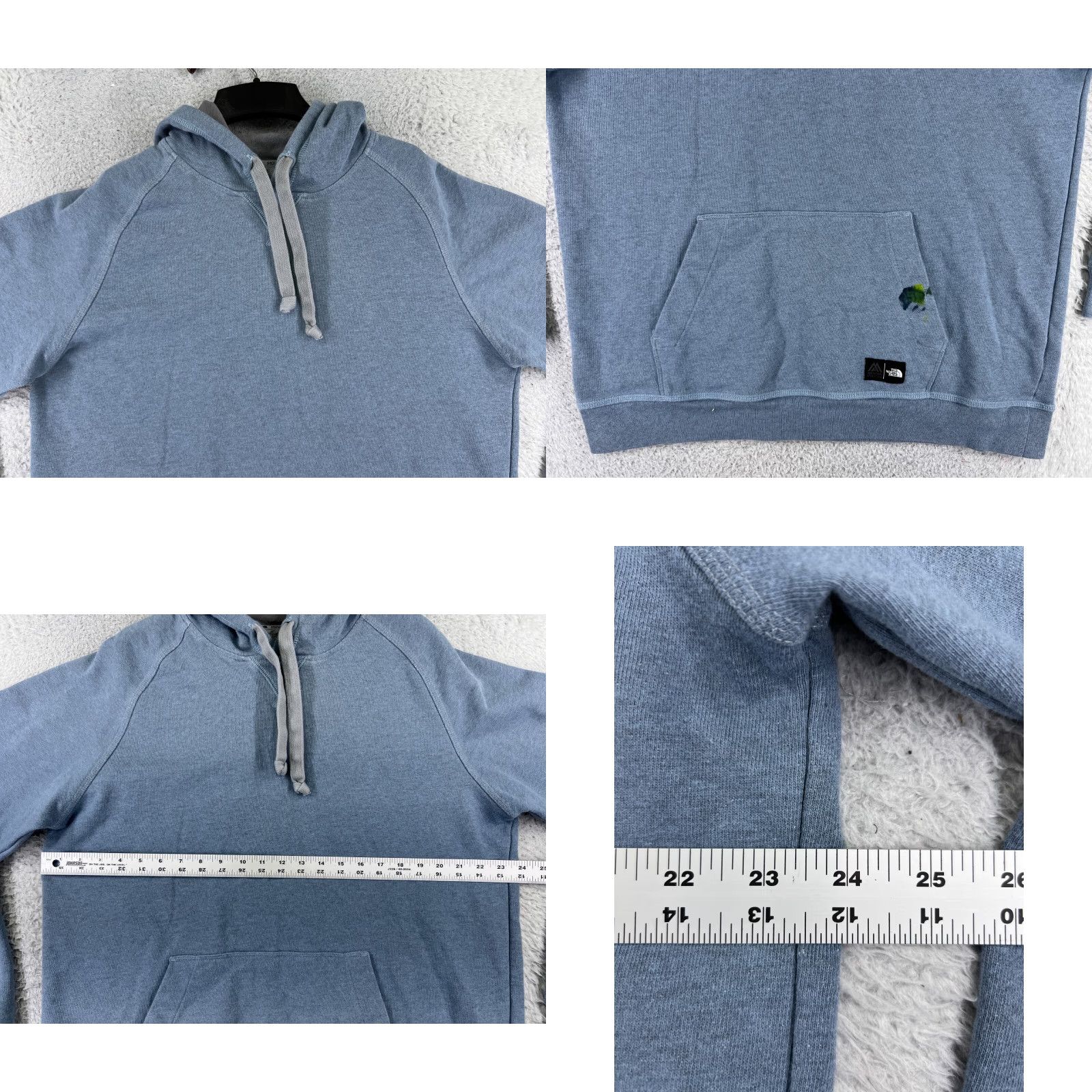 The North Face VINTAGE is not applicable; The North Face Hoodie Men XL Blue Pullover Logo Sweatshirt Size US XL / EU 56 / 4 - 8 Thumbnail