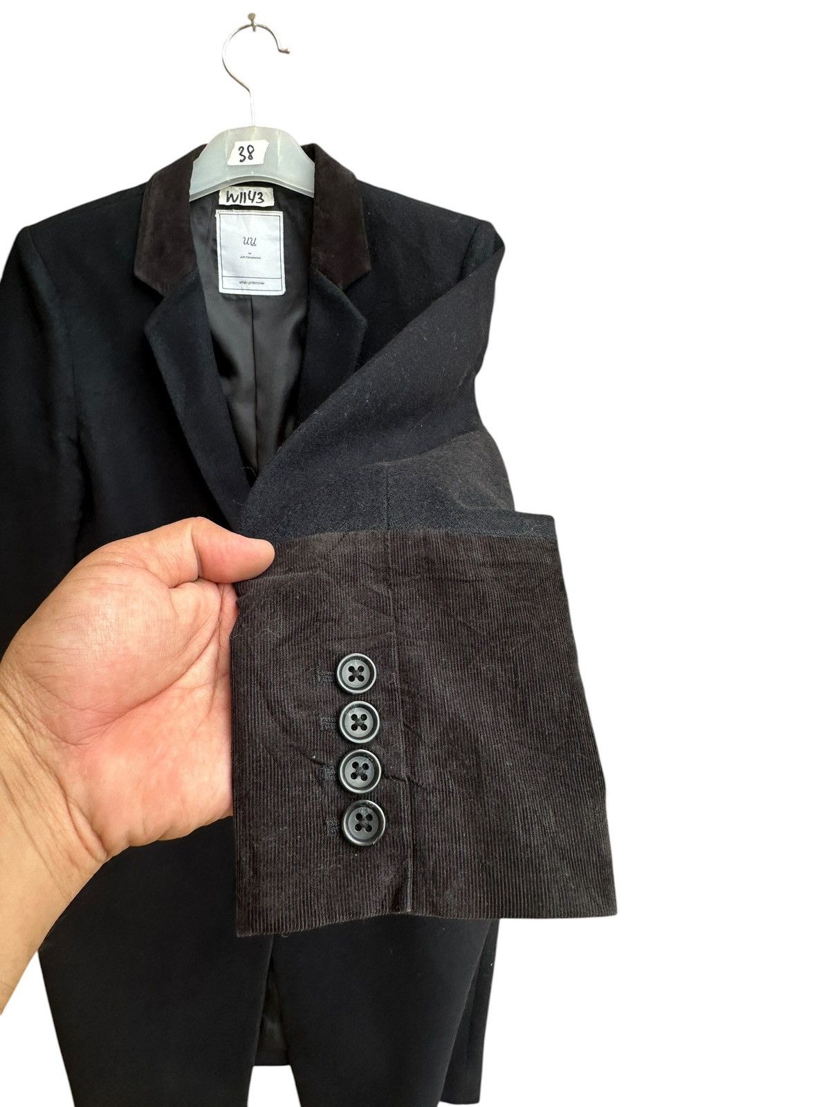 Undercover × Uniqlo Uniqlo Undercover Wool Coat With Curduroy Accents Size L / US 10 / IT 46 - 5 Thumbnail