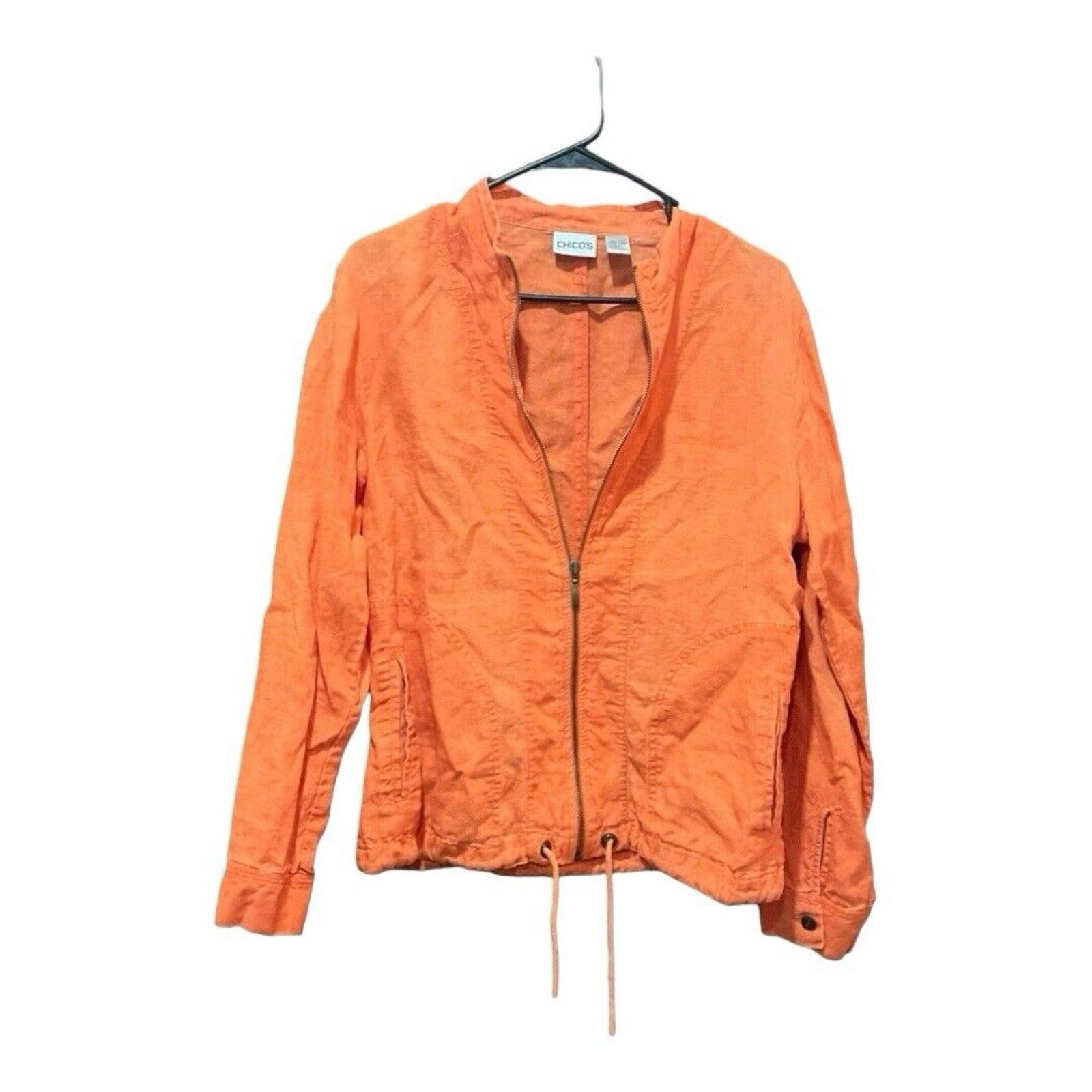 Chicos Chicos 100% Linen Jacket Size M / US 6-8 / IT 42-44 - 1 Thumbnail