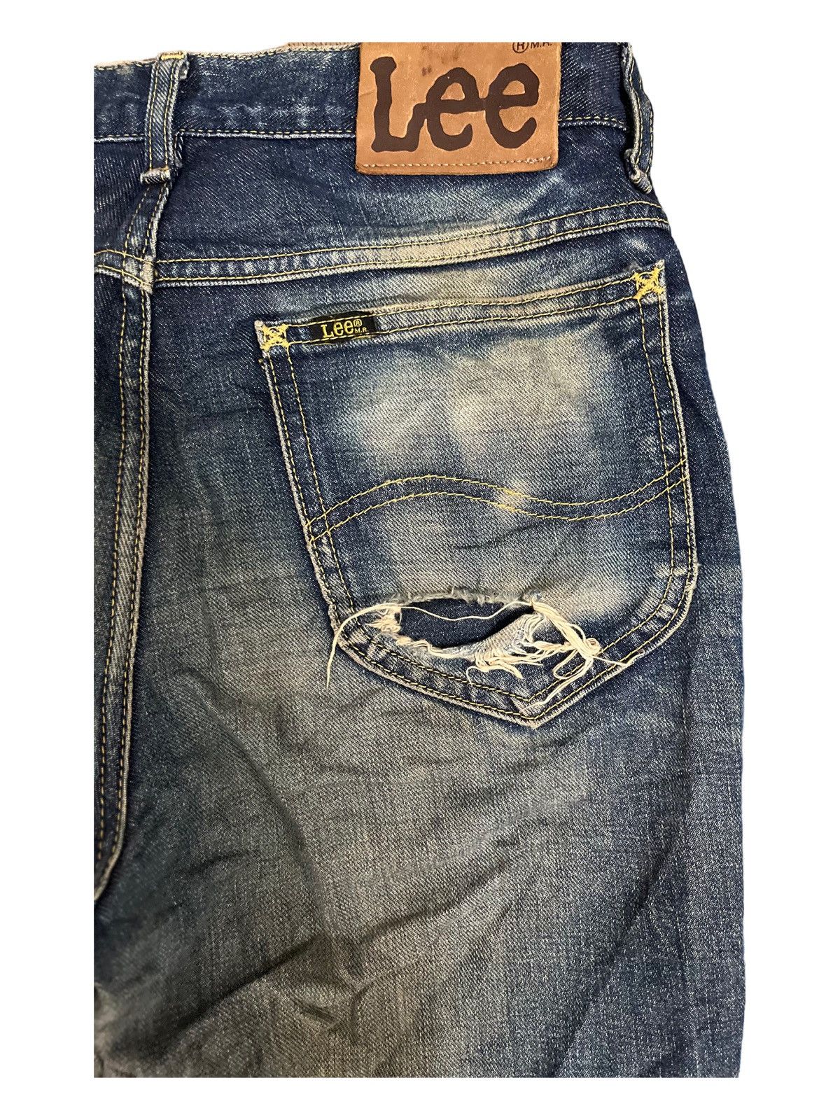 Lee Vintage Lee Riders MudWashed Distressed Style Jeans Size US 29 - 9 Thumbnail
