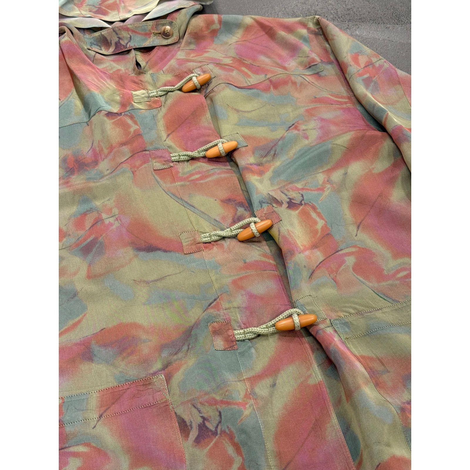 Giorgio Armani 1990s Emporio Armani iridescent camo coat Size M / US 6-8 / IT 42-44 - 4 Thumbnail