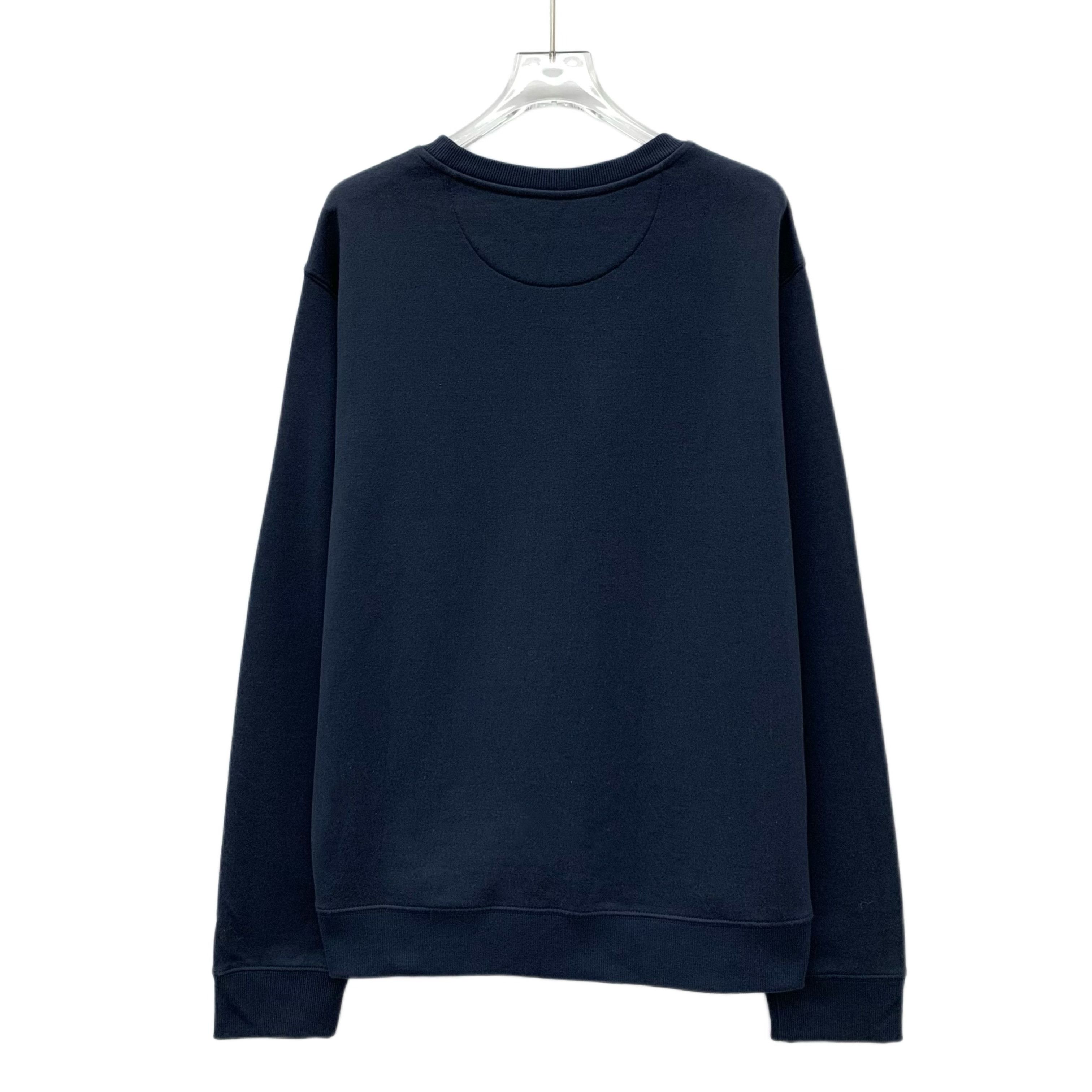 Valentino Valentino Navy Logo Embroidered Cotton Sweatshirt (Size M) Size US M / EU 48-50 / 2 - 8 Thumbnail