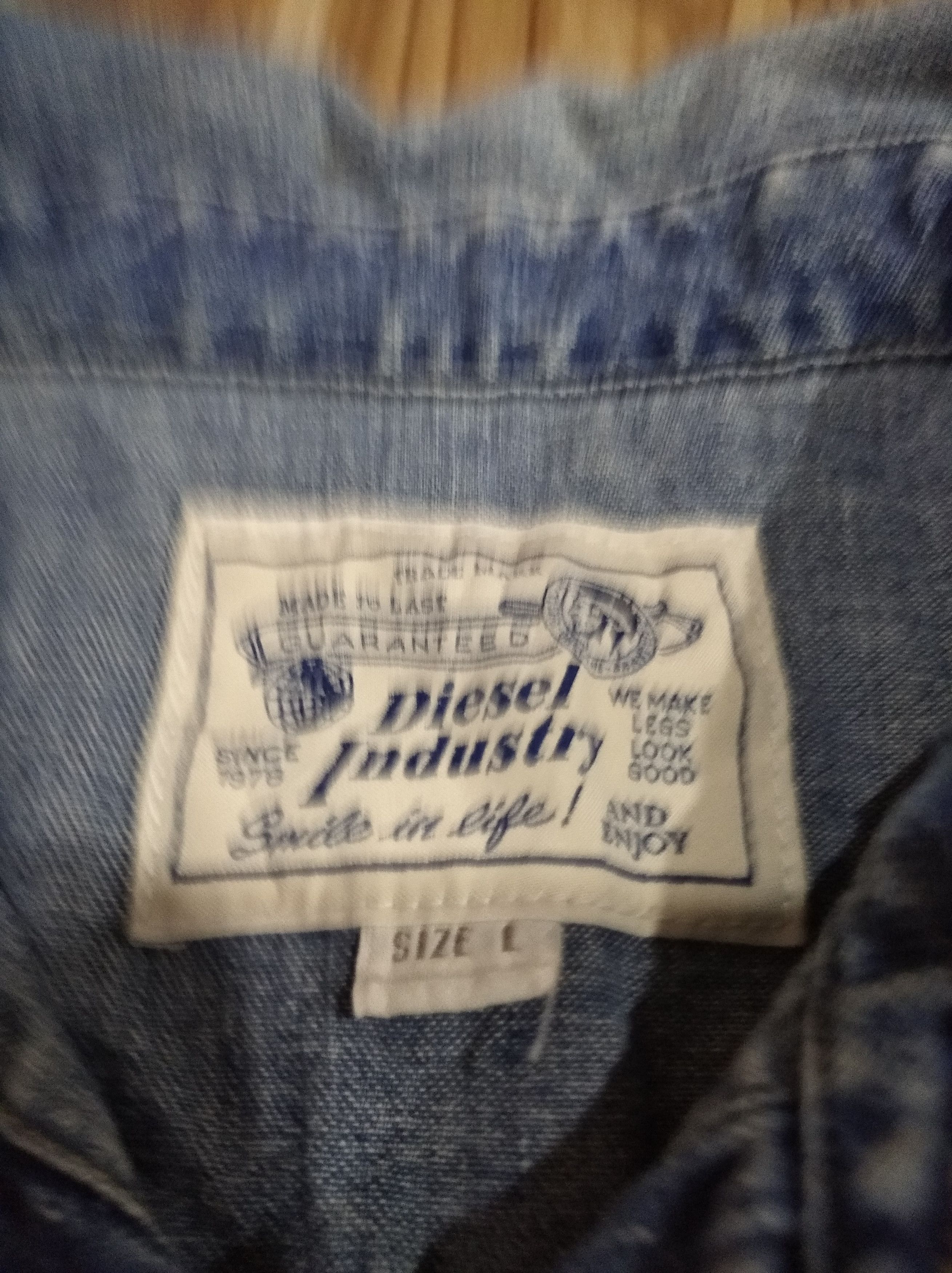 Diesel × Vintage Diesel denim shirt distressed Size US S / EU 44-46 / 1 - 6 Thumbnail