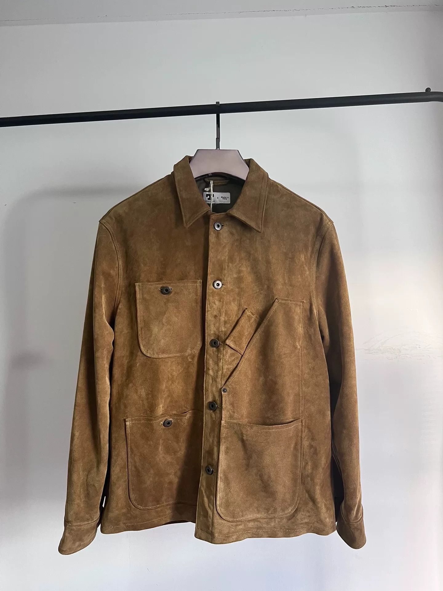 Tellason Tellason Gold Suede Leather Jacket Size US S / EU 44-46 / 1 - 1 Thumbnail