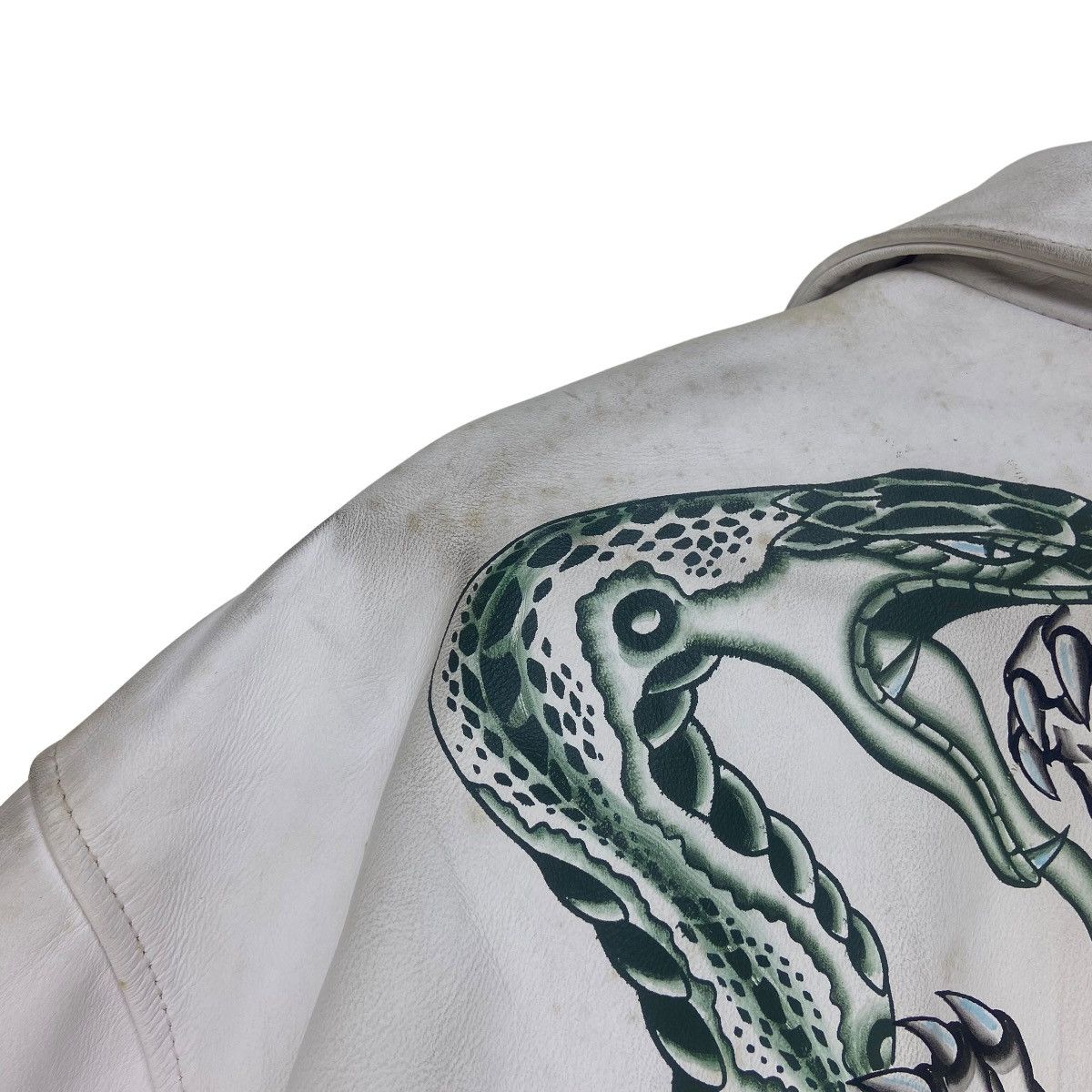 Japanese Brand Japanese Traditional Avenue Tiger X Snake Leather Jacket Size US XL / EU 56 / 4 - 8 Thumbnail