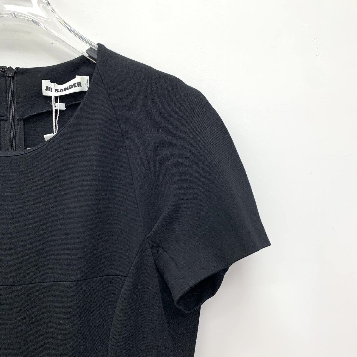 Jil Sander Jil Sander Black Crew Neck Short Sleeve Dress K26WX Size S / US 4 / IT 40 - 3 Thumbnail