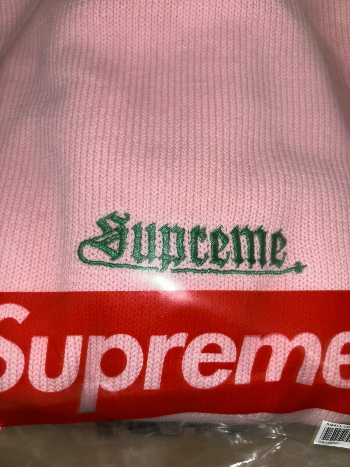 Supreme Supreme Old English Sweater (Pink) Size US XL / EU 56 / 4 - 6 Thumbnail