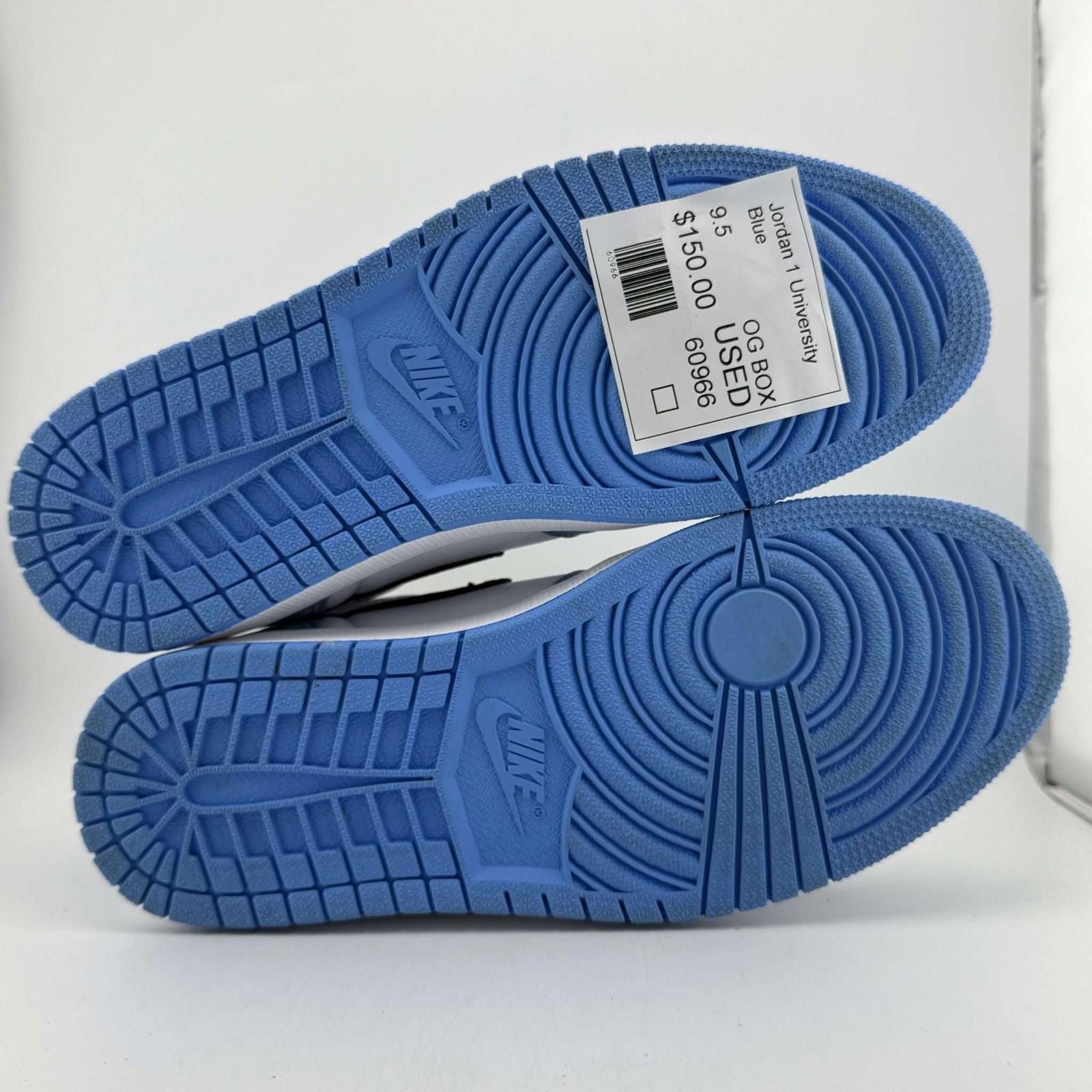 Nike og box Air Jordan 1 Retro High OG University Blue 9.5 Used Size US 9.5 / EU 42-43 - 6 Thumbnail