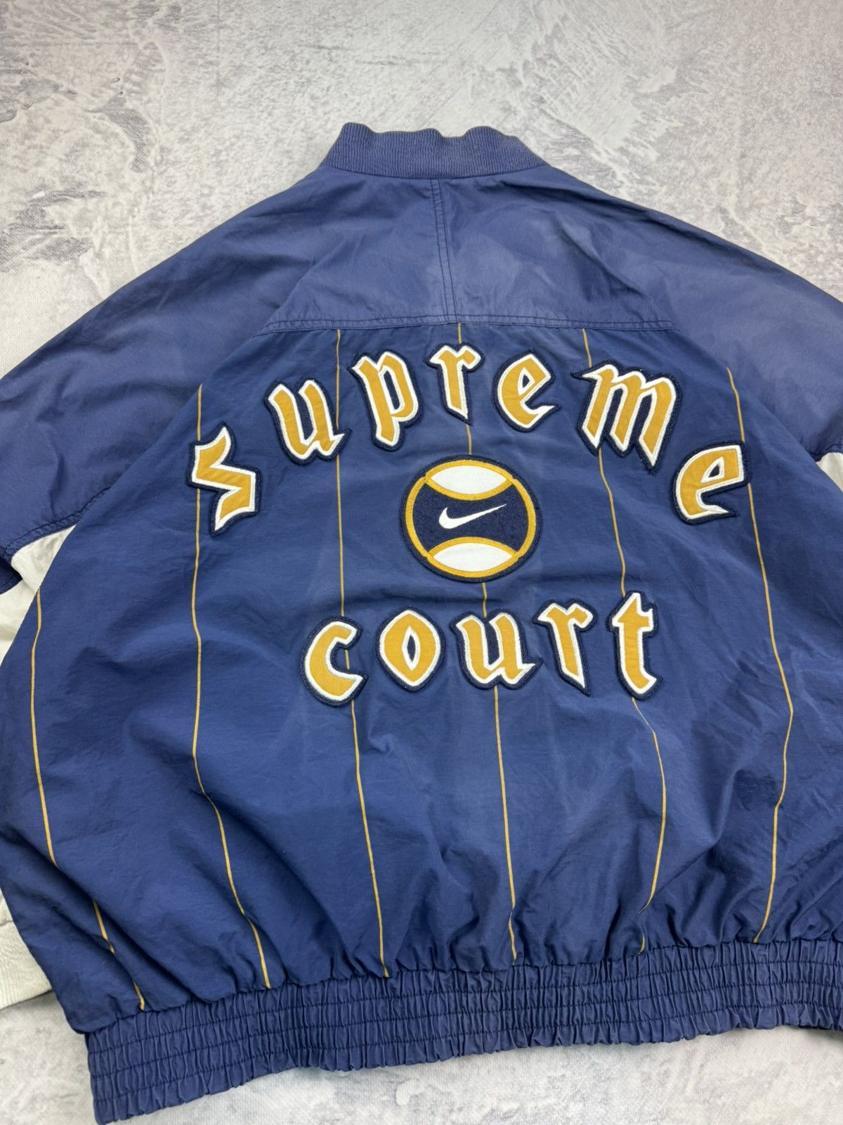 Nike × Nike ACG NIKE SUPREME COURT VINTAGE DOUBLE LOGO OVERSIZE BAGGY JACKET Size US L / EU 52-54 / 3 - 7 Thumbnail