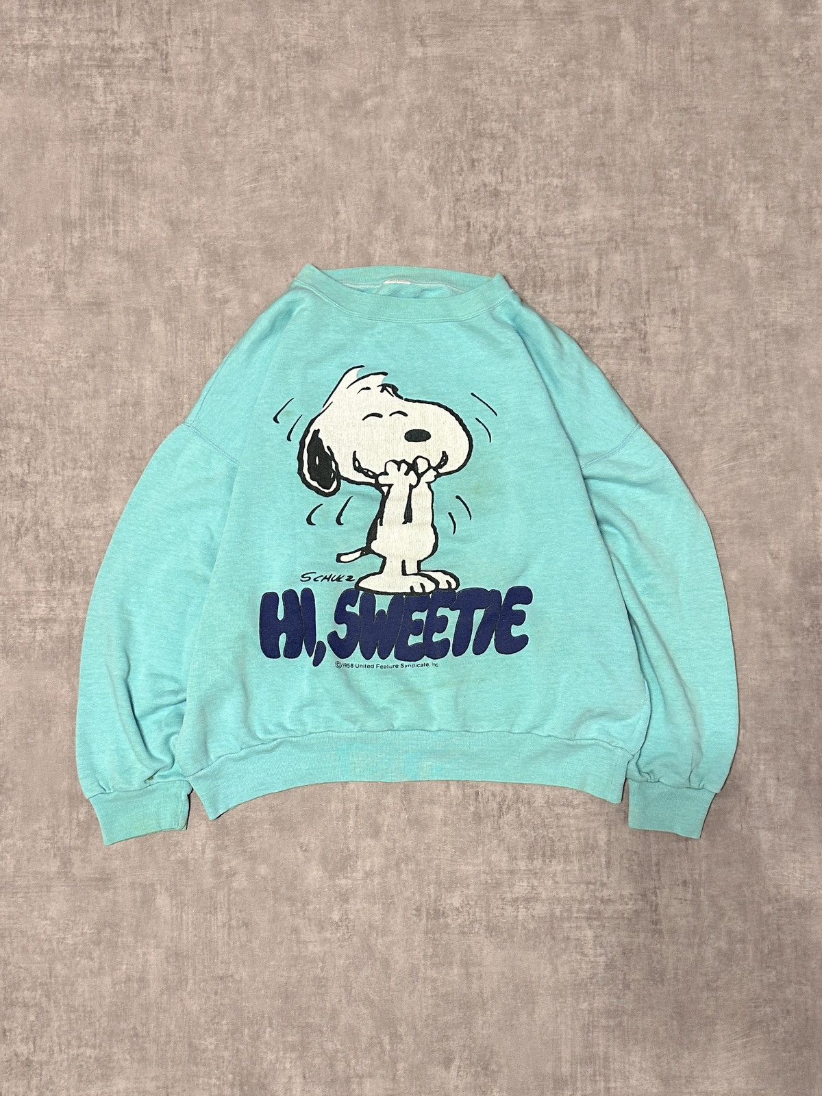 Vintage Vintage Snoopy 1958 Sweatshirt Size US L / EU 52-54 / 3 - 1 Thumbnail