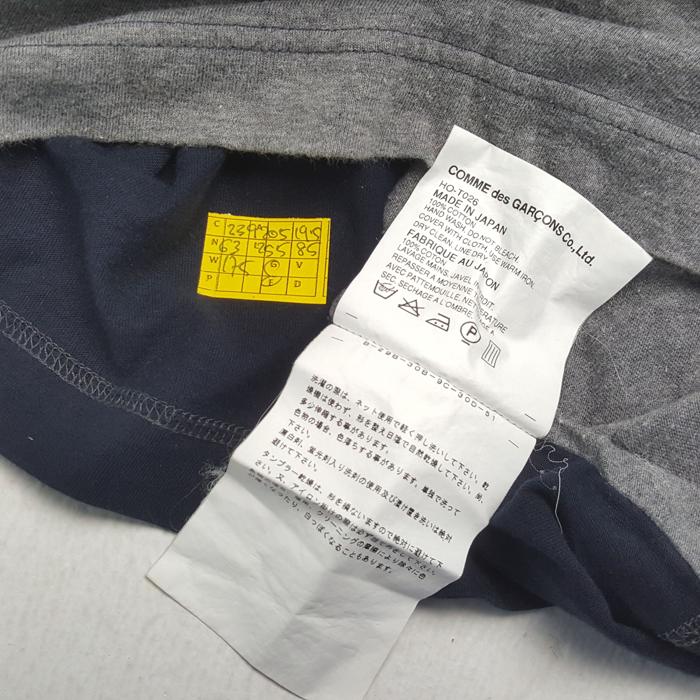 Comme des Garcons Homme × Japanese Brand × Vintage Vintag COMME des GARÇONS HOMME Japanese Brand T-Shirts Size US M / EU 48-50 / 2 - 4 Thumbnail