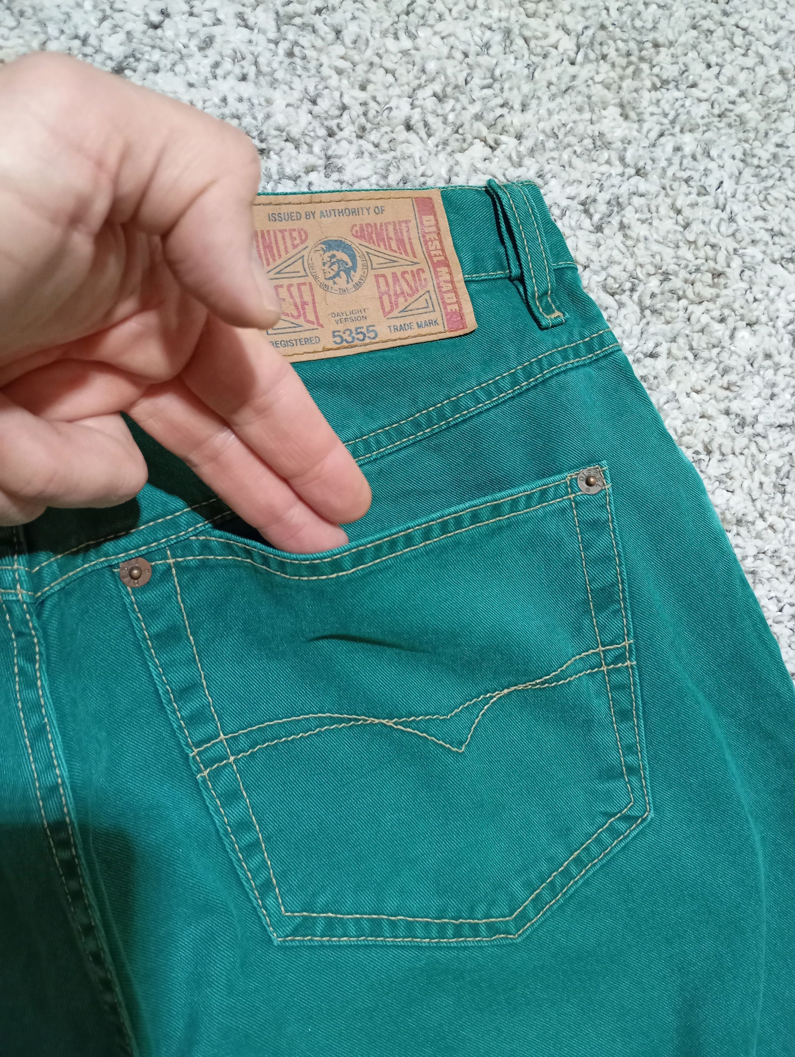 Diesel Vintage 90s Diesel Baggy Skate Denim Pant Perfect Green Hype Size US 33 - 6 Thumbnail