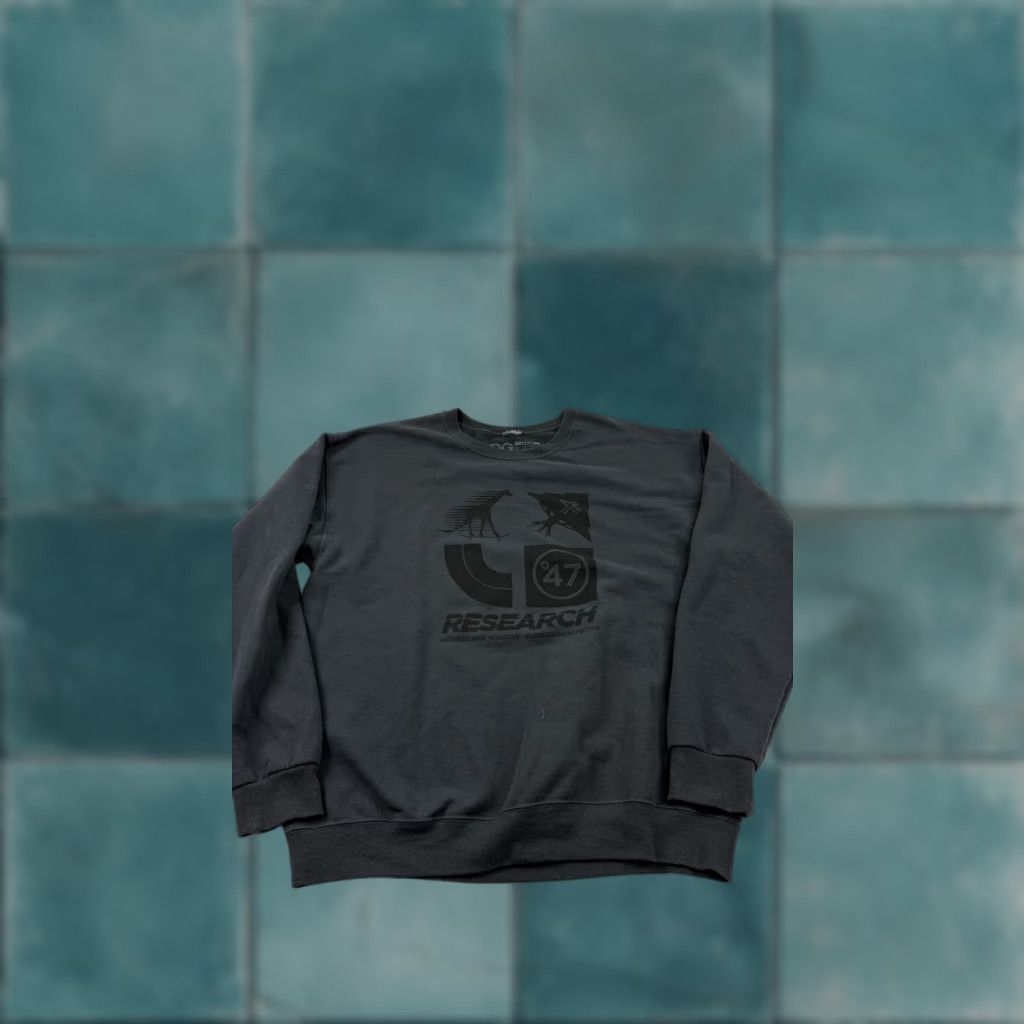 Logo 7 VINTAGE LRG Sweatshirt Mens Large Gray Crewneck Graphic Pullover Logo Size US L / EU 52-54 / 3 - 1 Thumbnail