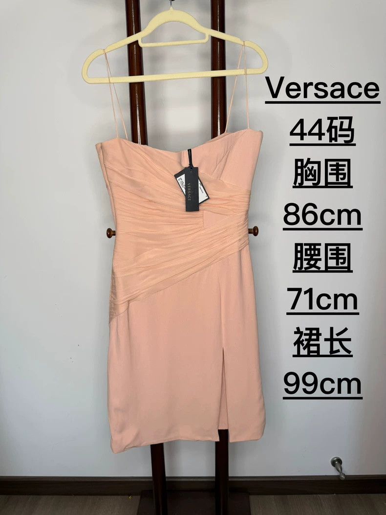 Versace Versace Mulberry silk slip dress Size M / US 6-8 / IT 42-44 - 4 Thumbnail