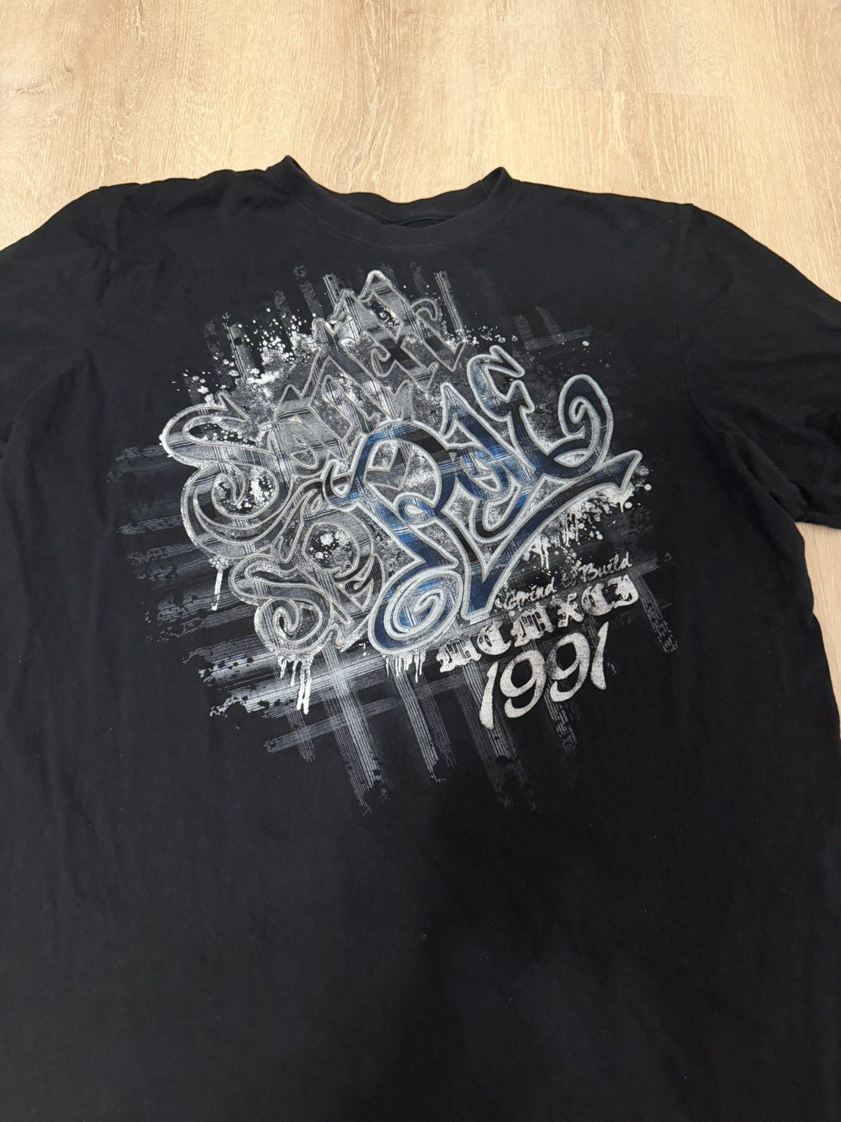 Southpole Vintage Street Style Graphic Tee Black T-Shirt 1991 Design Size US XL / EU 56 / 4 - 3 Thumbnail