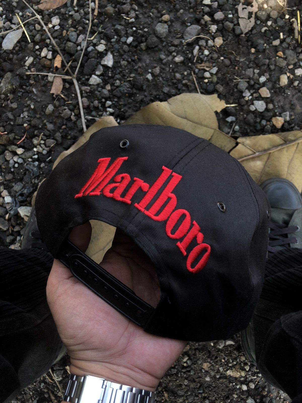 Marlboro 🚫 SOLD 🚫Vintage Marlboro Team Penske Snapback Blockhead Size ONE SIZE - 6 Thumbnail