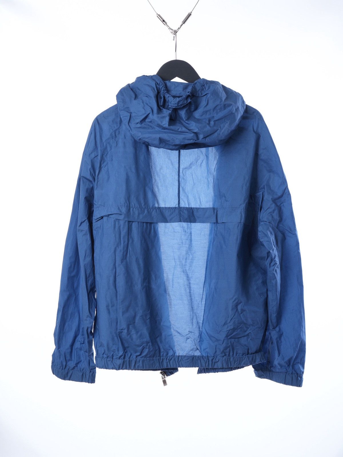 Balenciaga Balenciaga windbreaker lightweight blue hooded jacket 52 L Size US L / EU 52-54 / 3 - 10 Thumbnail