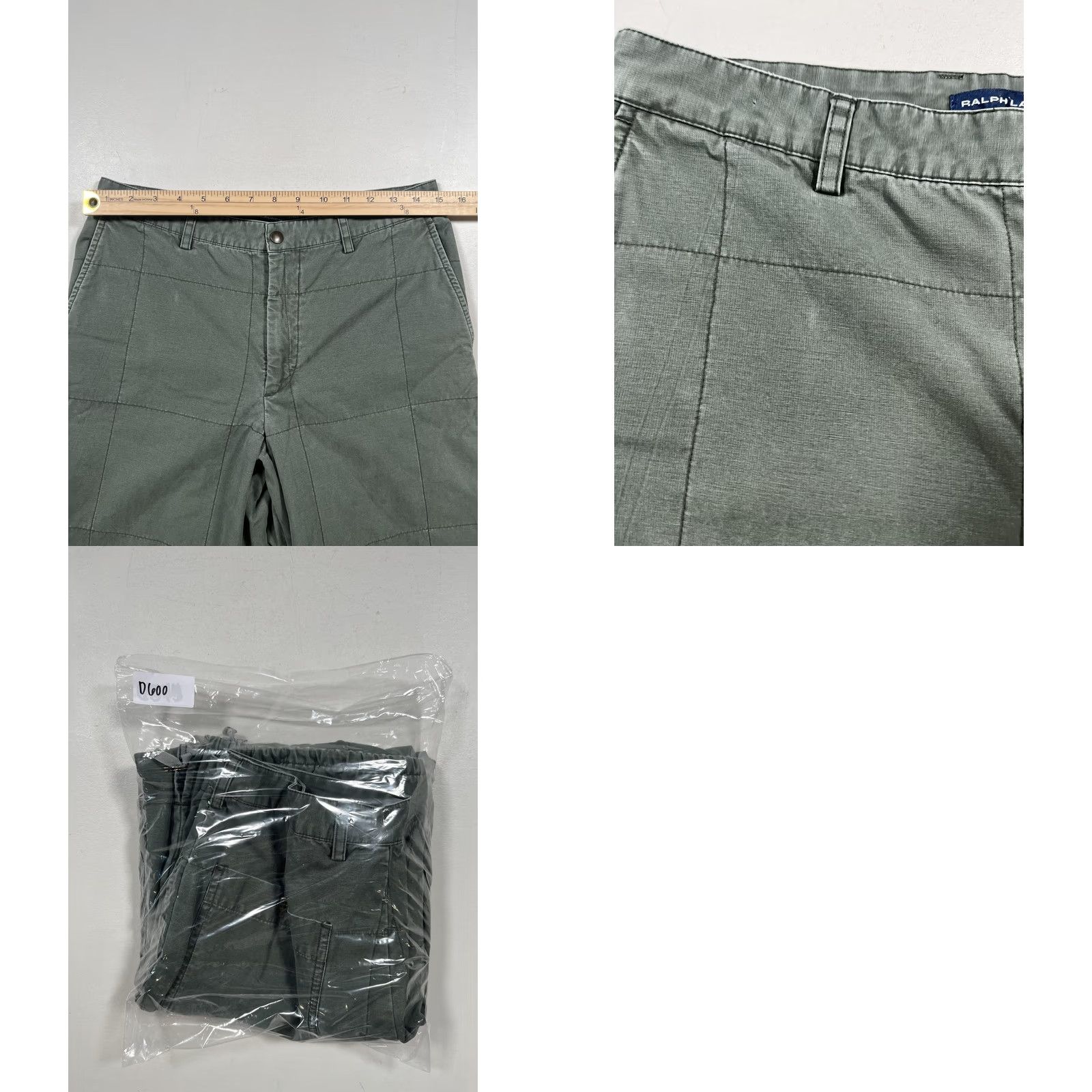 Polo Ralph Lauren VINTAGE Ralph Lauren Sport Pants Womens Medium Green Snow Pants 28in Inseam Quilted Insulated Lined Pockets Winter Casual Womens Size 32" / US 10 / IT 46 - 8 Thumbnail