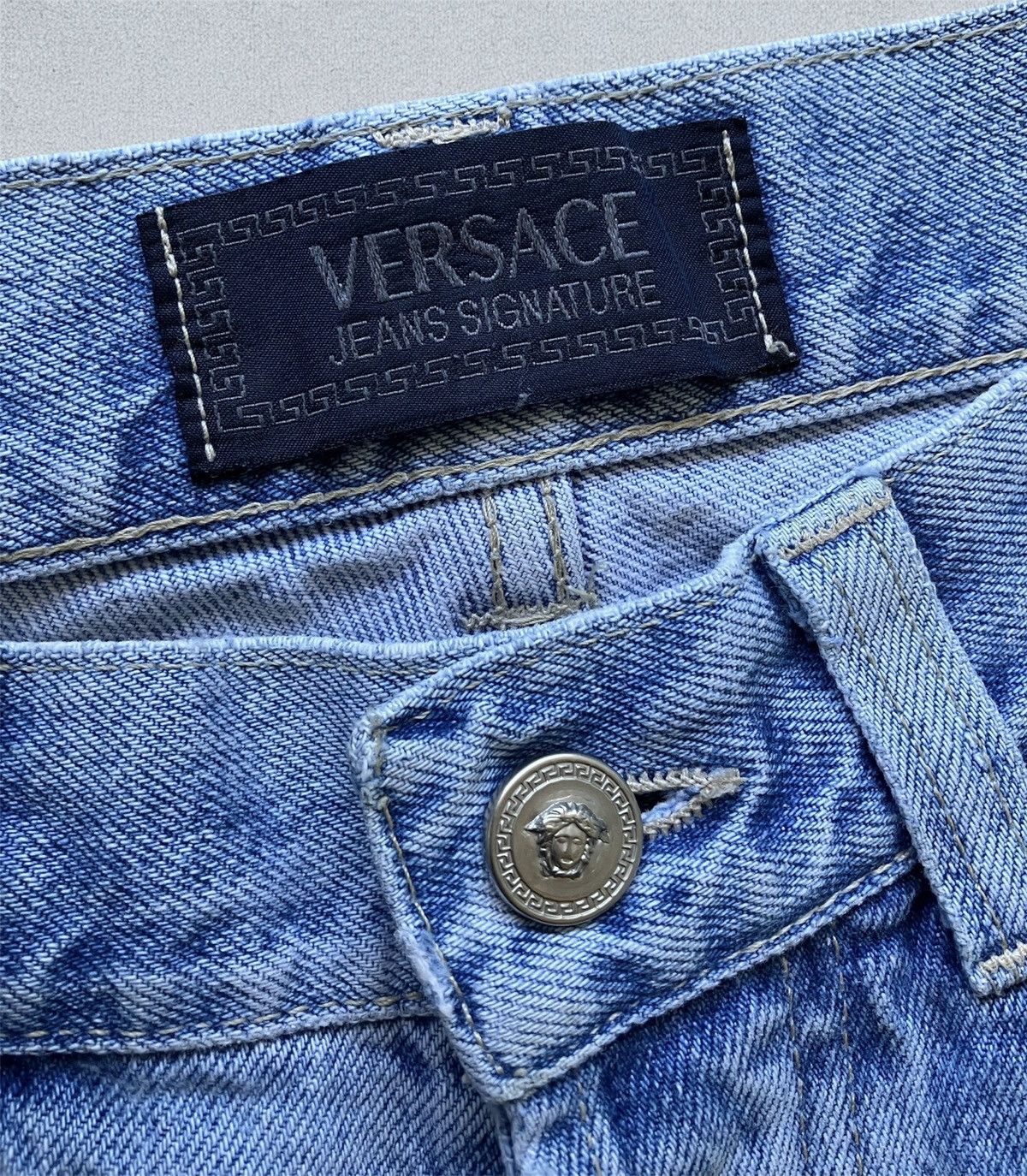 Versace Vintage 90s Versace Denim Blue wash Jeans 31 VTG rare Size US 31 - 9 Thumbnail