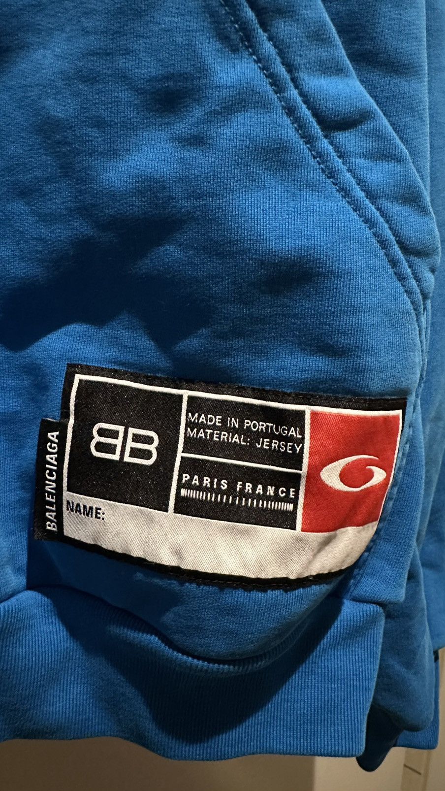 Balenciaga MEN’S BASKETBALL SERIES – HOODIE LARGE FIT IN BLUE Size US M / EU 48-50 / 2 - 2 Thumbnail