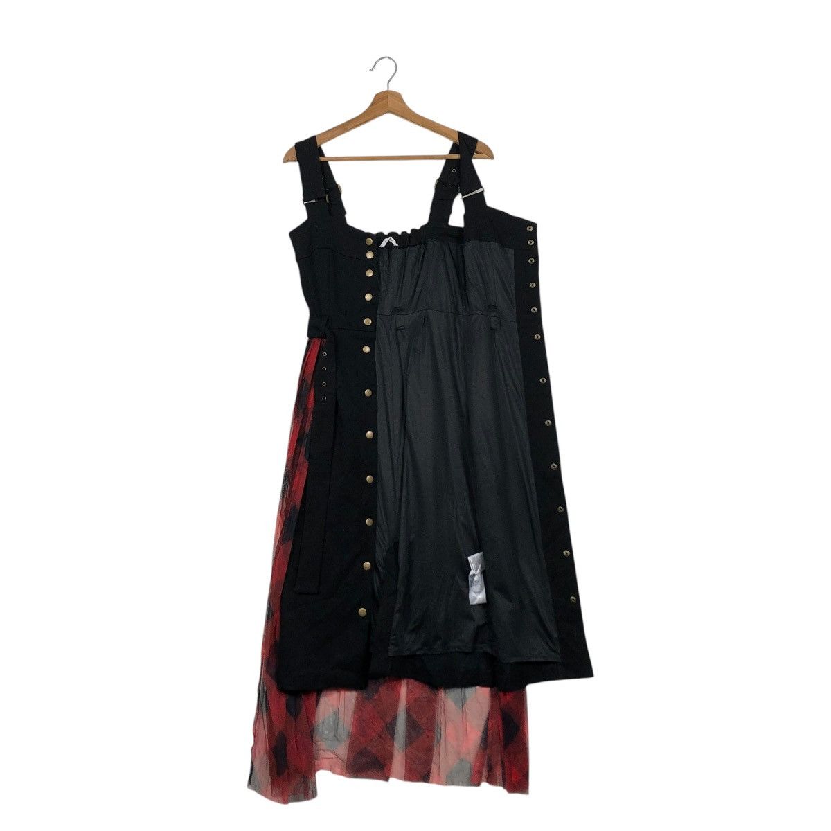 Hysteric Glamour 🔥PUNK DESIGN OVERALL MAXI SKIRT REDYAZEL TARTAN CHECK Size M / US 6-8 / IT 42-44 - 17 Thumbnail