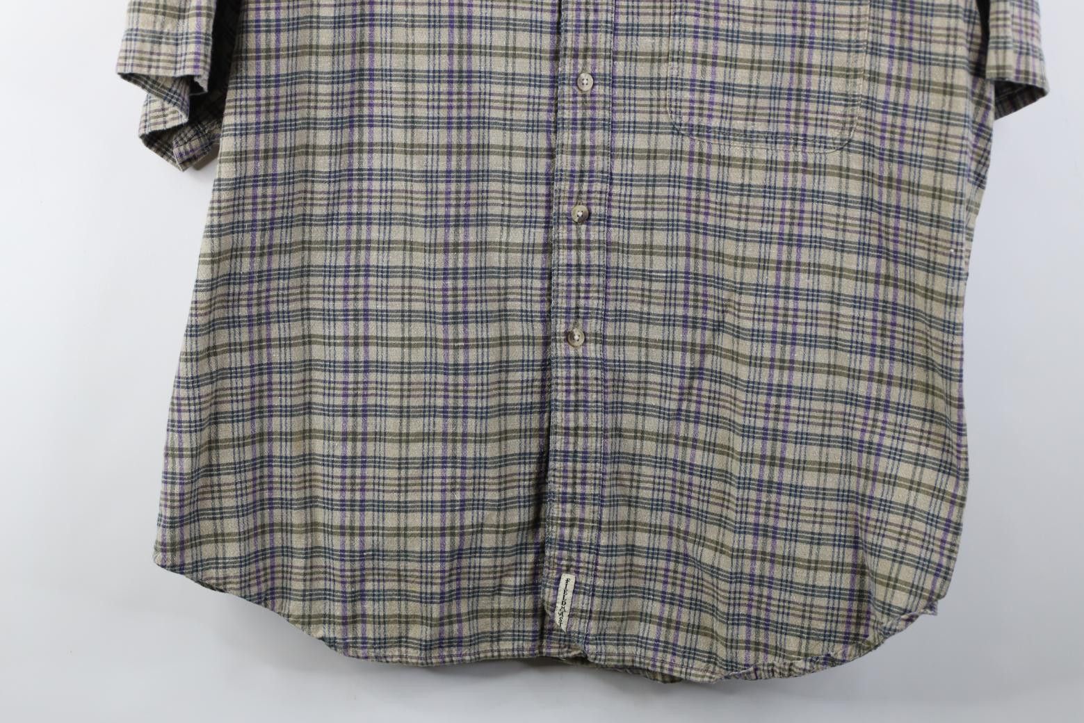 Vintage Vintage 90s Streetwear Linen Blend Baggy Collared Down Shirt Size US XL / EU 56 / 4 - 3 Thumbnail