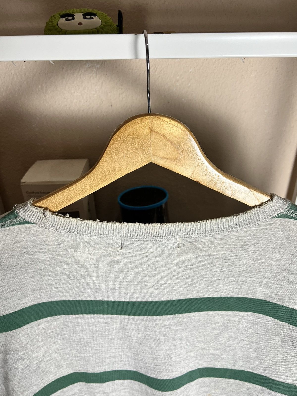 Polo Ralph Lauren Polo Ralph Lauren Vintage Striped Sweatshirt Worn Distressed Size US M / EU 48-50 / 2 - 10 Thumbnail