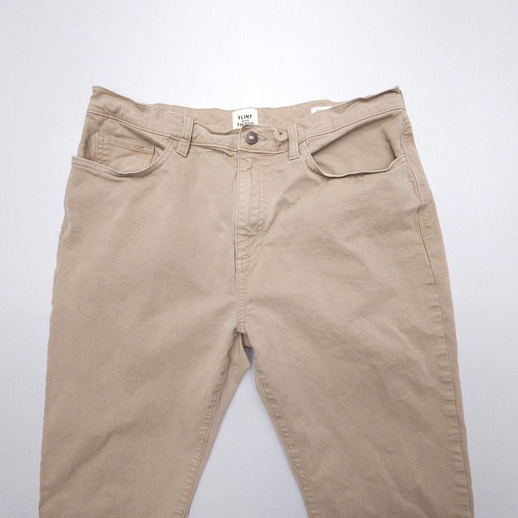Flint And Tinder Flint and Tinder 365 Chino Pants Mens 34 x 34 Tan Brown Twill Regular 5-Pocket Logo Zip Inseam 32" Pant Color: Brown Size US 34 / EU 50 - 5 Thumbnail