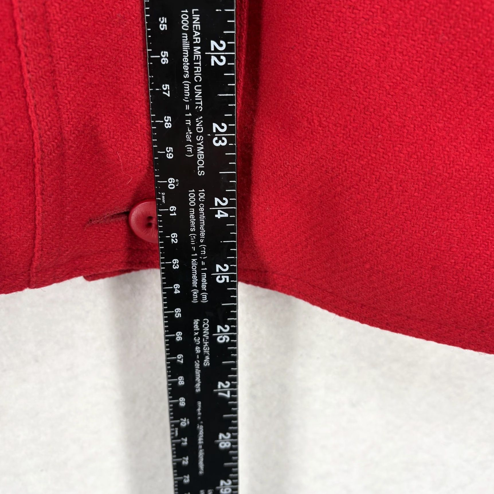 Vintage VINTAGE Woolrich Jacket Woman 2XL Red Wool Button Front Stand Collar Casual 90s Womens Size XXL / US 16-18 / IT 52-54 - 6 Thumbnail