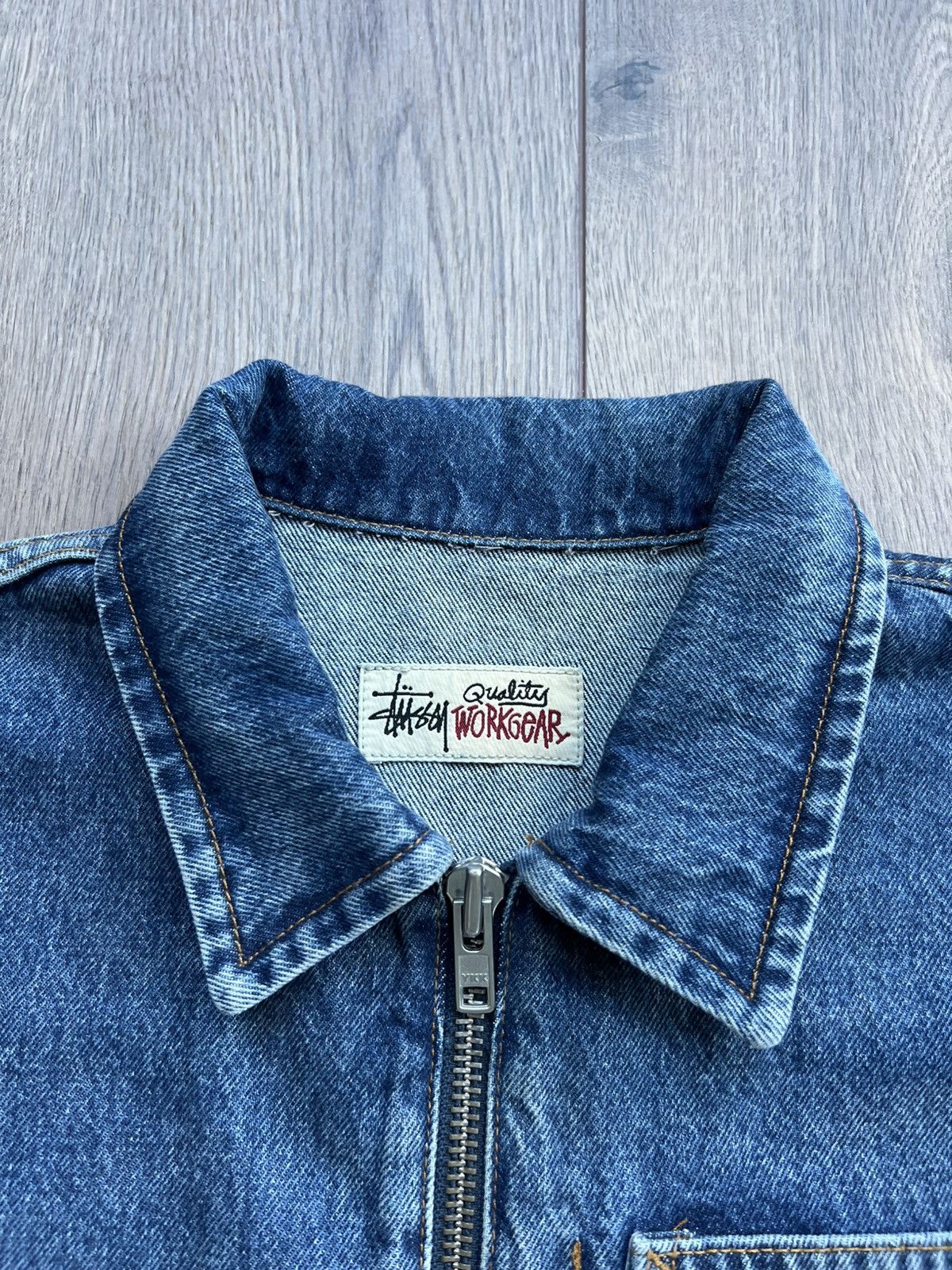 Stussy *UNRELEASED SAMPLE* Stussy Denim Zip Work Jacket Size US M / EU 48-50 / 2 - 4 Thumbnail