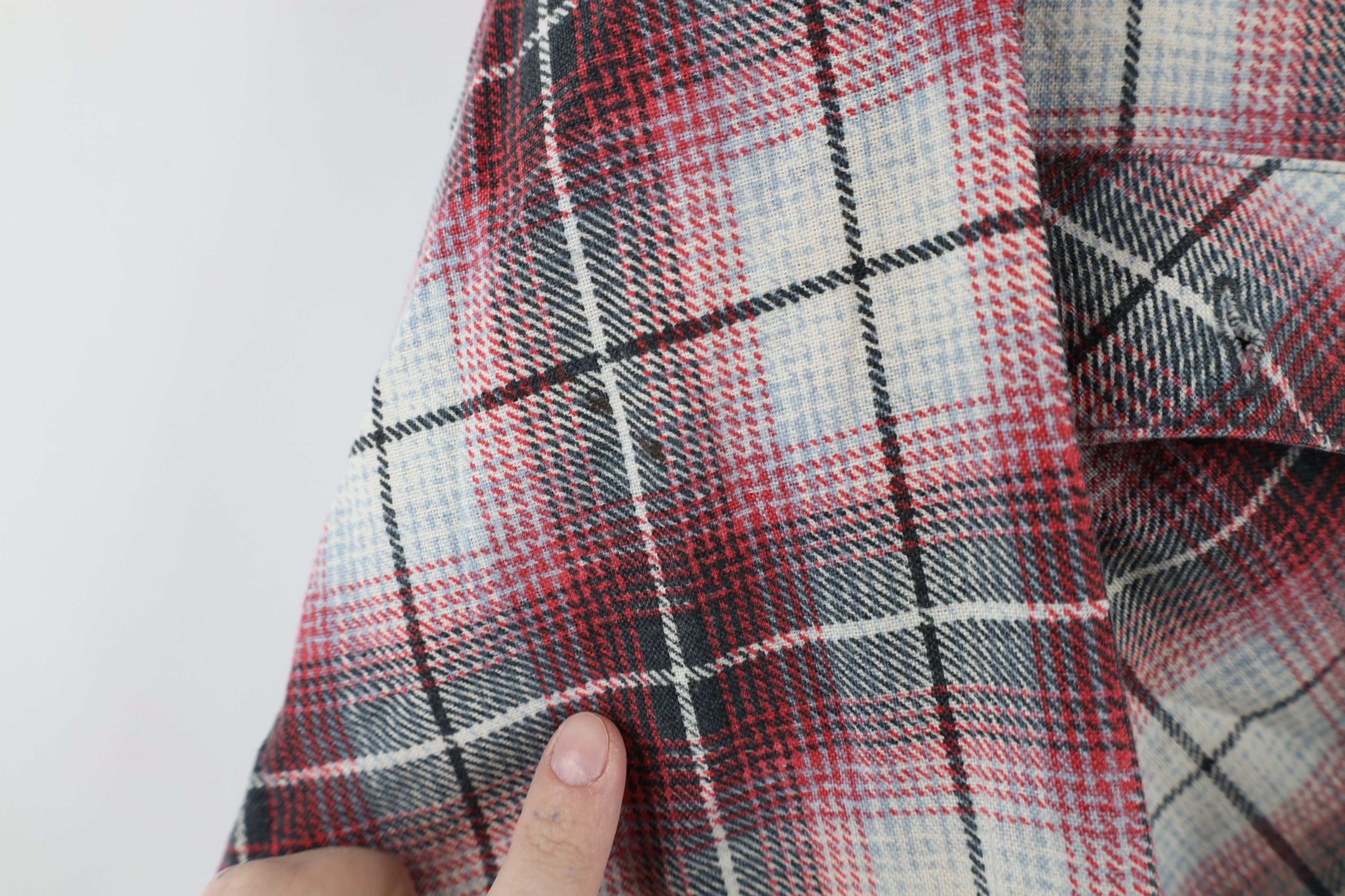 Vintage Vintage 90s Streetwear Collared Button Shirt Plaid USA Size US XXL / EU 58 / 5 - 8 Thumbnail