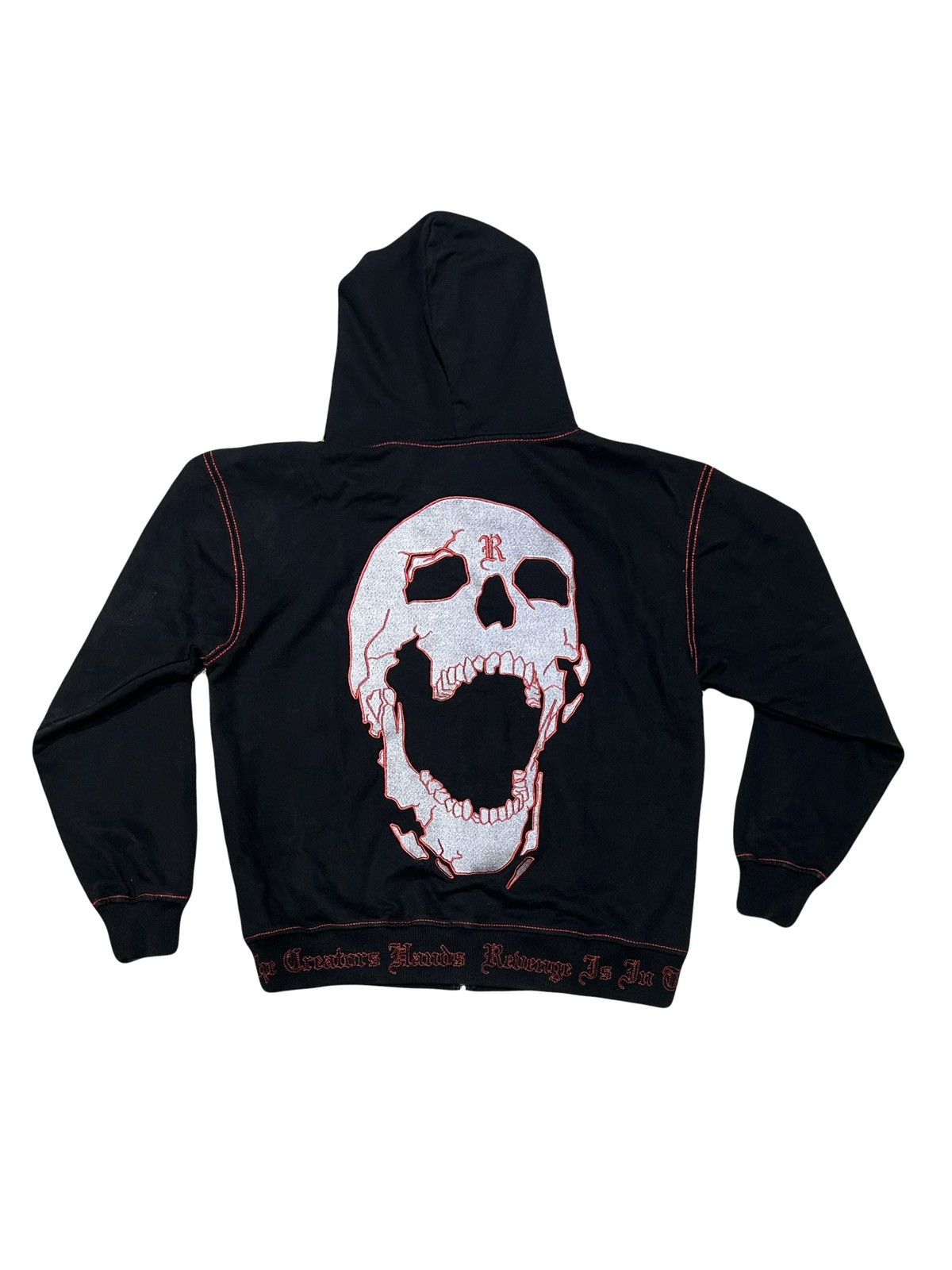 Revenge Revenge Contrast Skull Embroidered Zip Size US L / EU 52-54 / 3 - 2 Thumbnail