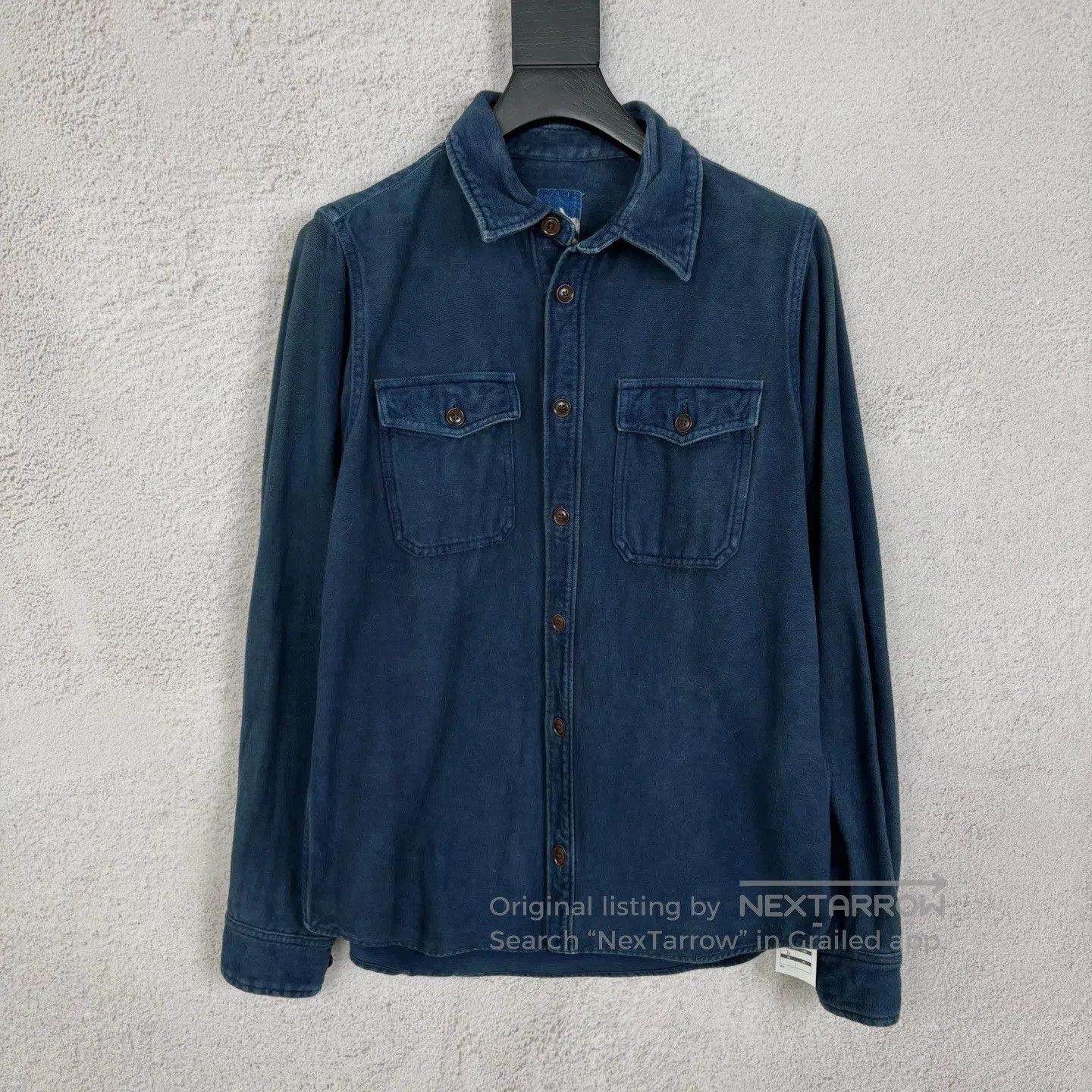 Visvim visvim Oxford cloth water-drop pattern cashew blossom shir Size US S / EU 44-46 / 1 - 1 Thumbnail