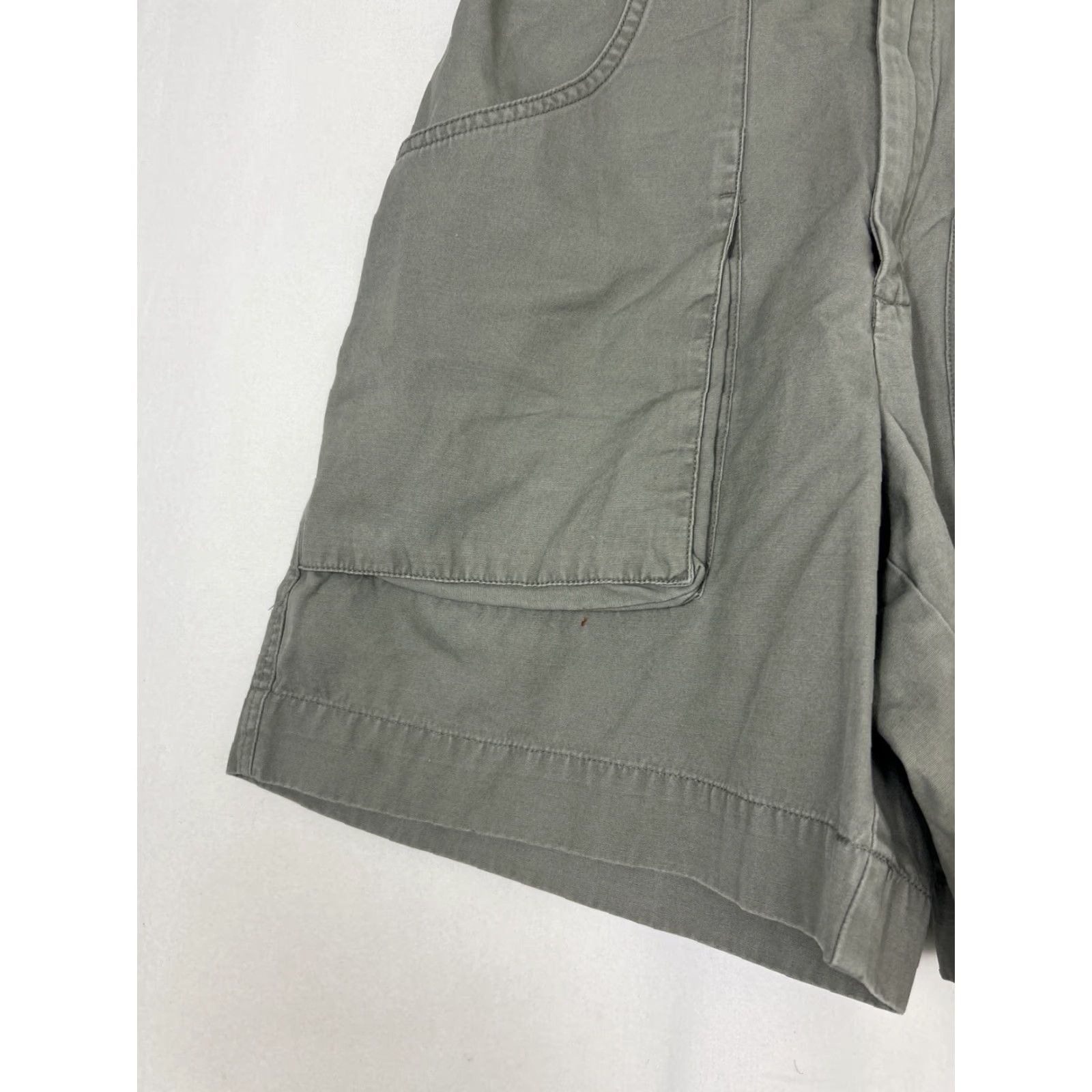 Eddie Bauer Eddie Bauer Womens Cargo Short Hiking Cotton Army Green 29x7 Size 10 Regular Womens Size 32" / US 10 / IT 46 - 2 Thumbnail