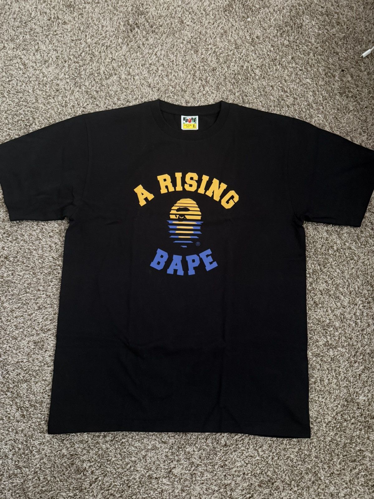 Bape Bape “A Rising Bape” Black tee Size US XL / EU 56 / 4 - 1 Thumbnail