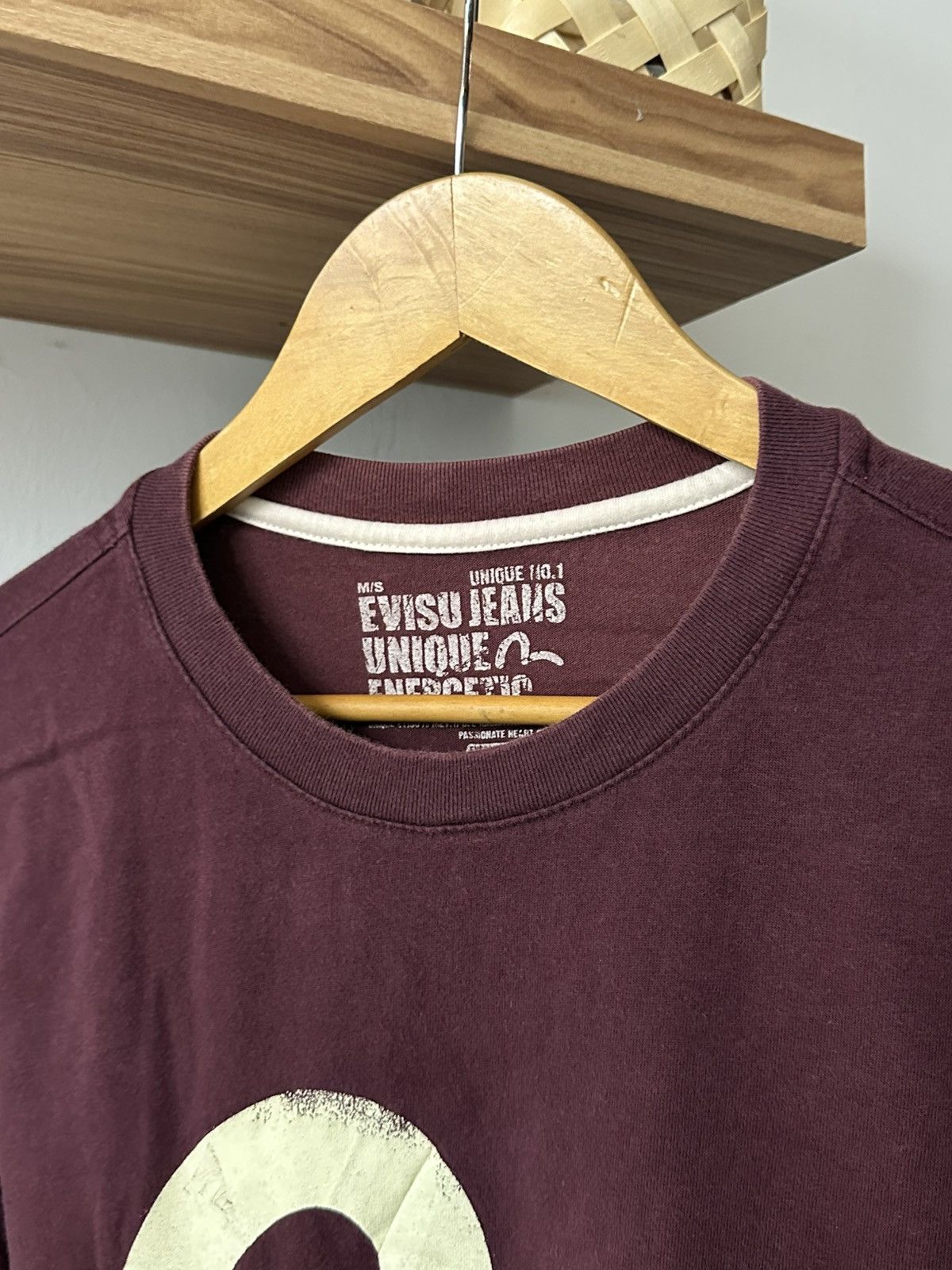 Evisu Evisu Og Logo Maroon T-Shirt Size US S / EU 44-46 / 1 - 2 Thumbnail