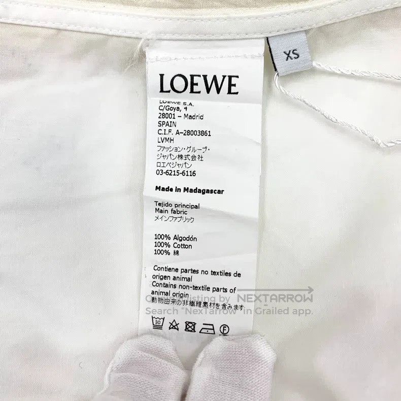 Loewe Loewe Multicolor Logo Printed Cotton Shirt Dress Size XS / US 0-2 / IT 36-38 - 6 Thumbnail