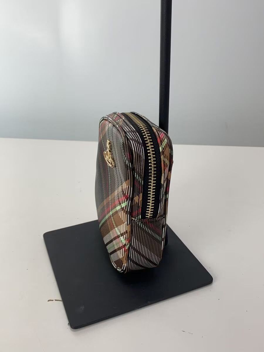 Vivienne Westwood Plaid Orb Vegan Leather Pouch Bag Size ONE SIZE - 2 Thumbnail