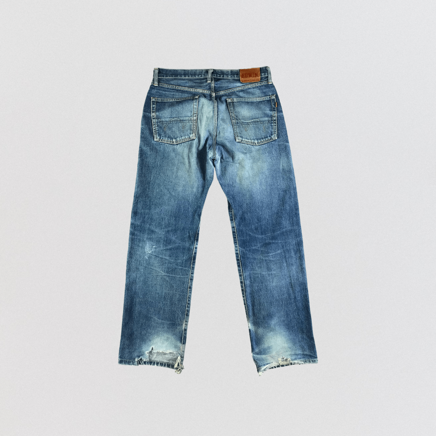 Edwin Vintage Blue Wash Edwin 505 Selvedge Jeans-JM3619 Size US 35 - 2 Thumbnail