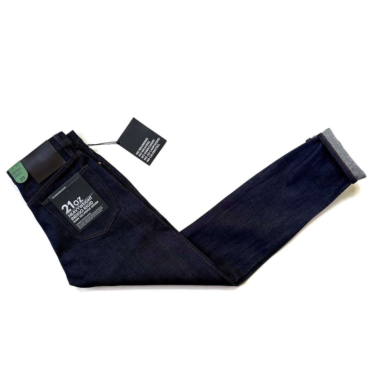 Unbranded Brand UB221 21oz Indigo Selvedge Tapered Fit Jeans