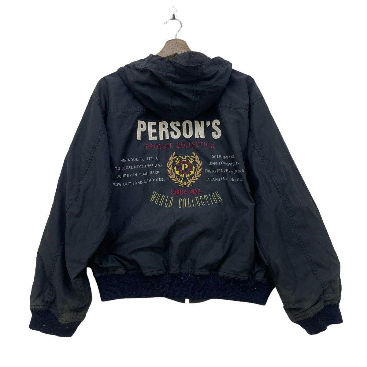 Japanese Brand × PERSON'S × Vintage Vintage Persons Bomber Hoody Jacket Size US M / EU 48-50 / 2 - 1 Thumbnail