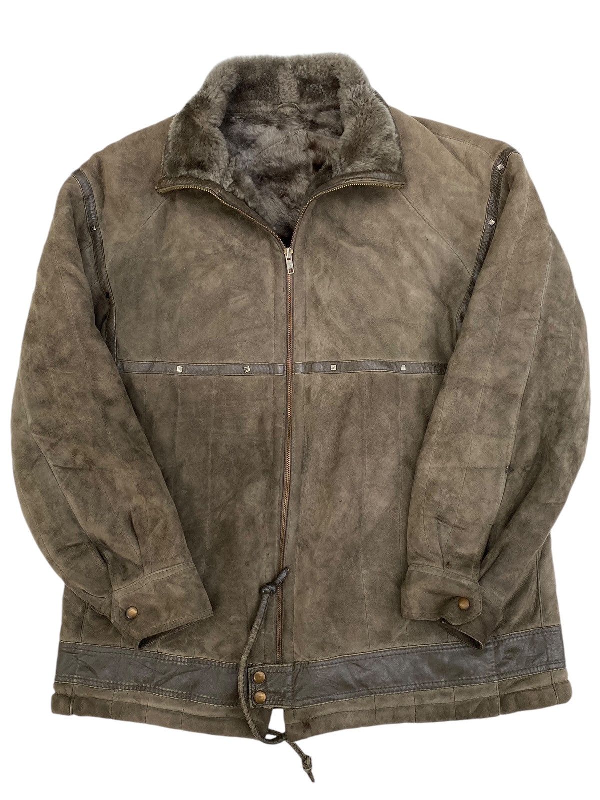 Japanese Brand Vtg Leather Jacket Sheepskin Size US L / EU 52-54 / 3 - 4 Thumbnail