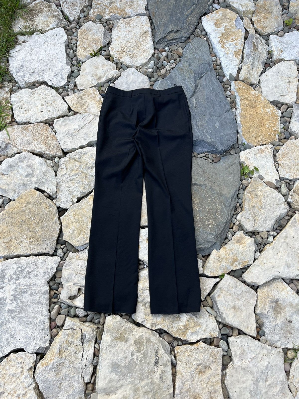 Designer × Prada Prada wool crease trousers pants casual regular baggy Size 30" / US 8 / IT 44 - 2 Thumbnail