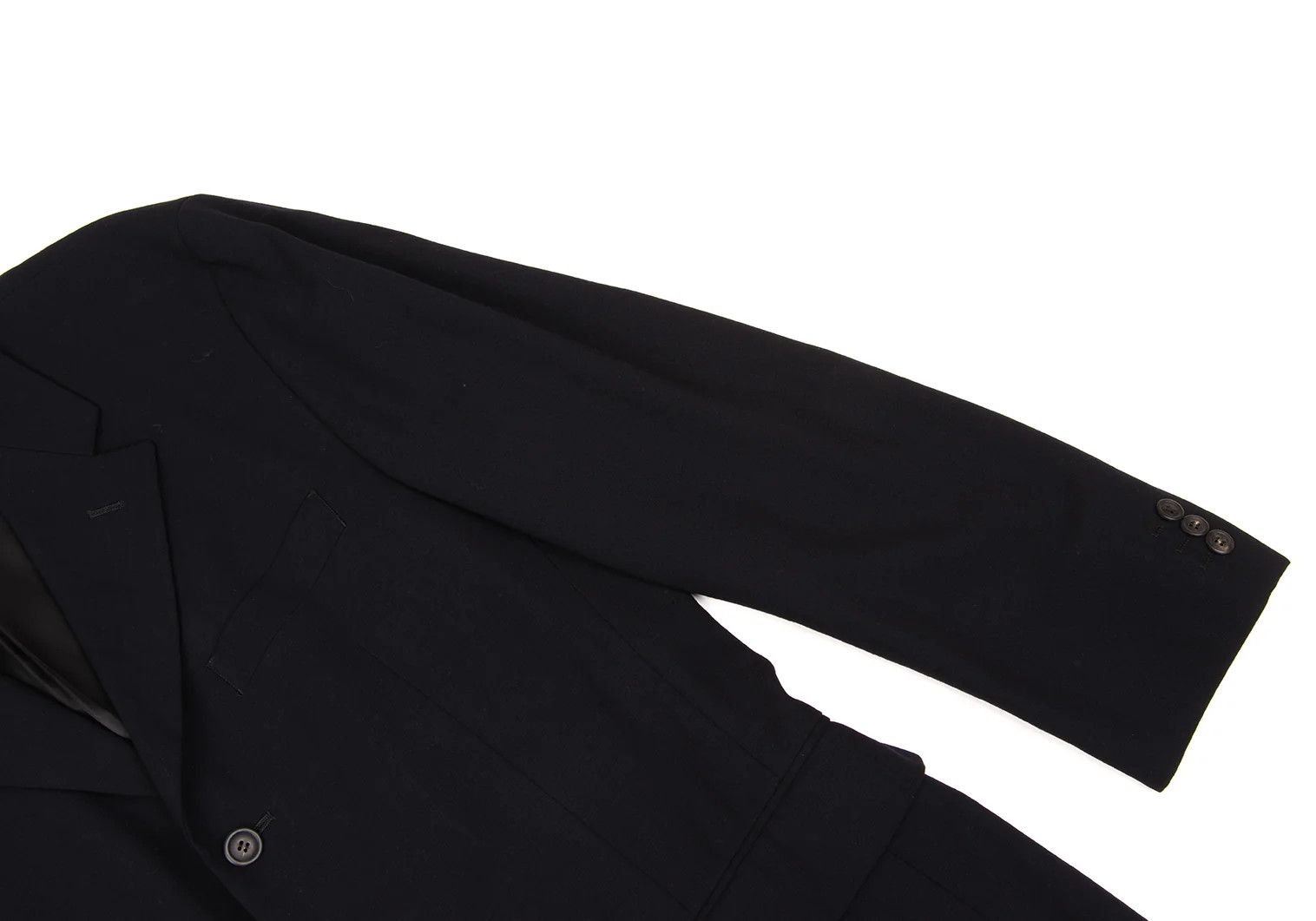 Issey Miyake Wool 3-Button Jacket in Navy Blue Size US L / EU 52-54 / 3 - 6 Thumbnail