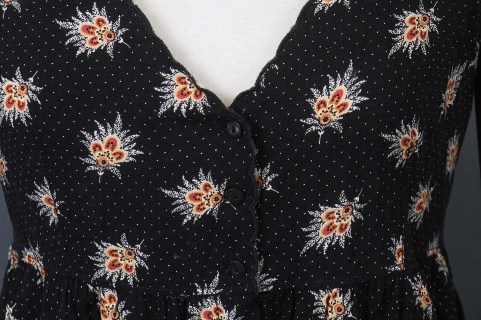 Polo Ralph Lauren Ralph Lauren Black Floral 100%Viscose Sheath Dress Size M Size M / US 6-8 / IT 42-44 - 4 Thumbnail