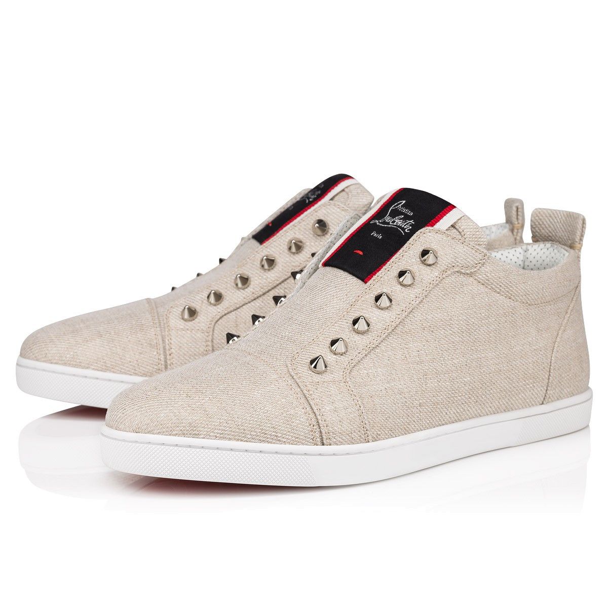 Christian Louboutin o1bcso1str1024 F A V Fique A Vontade Sneaker in Albatre Size US 12 / EU 45 - 2 Thumbnail